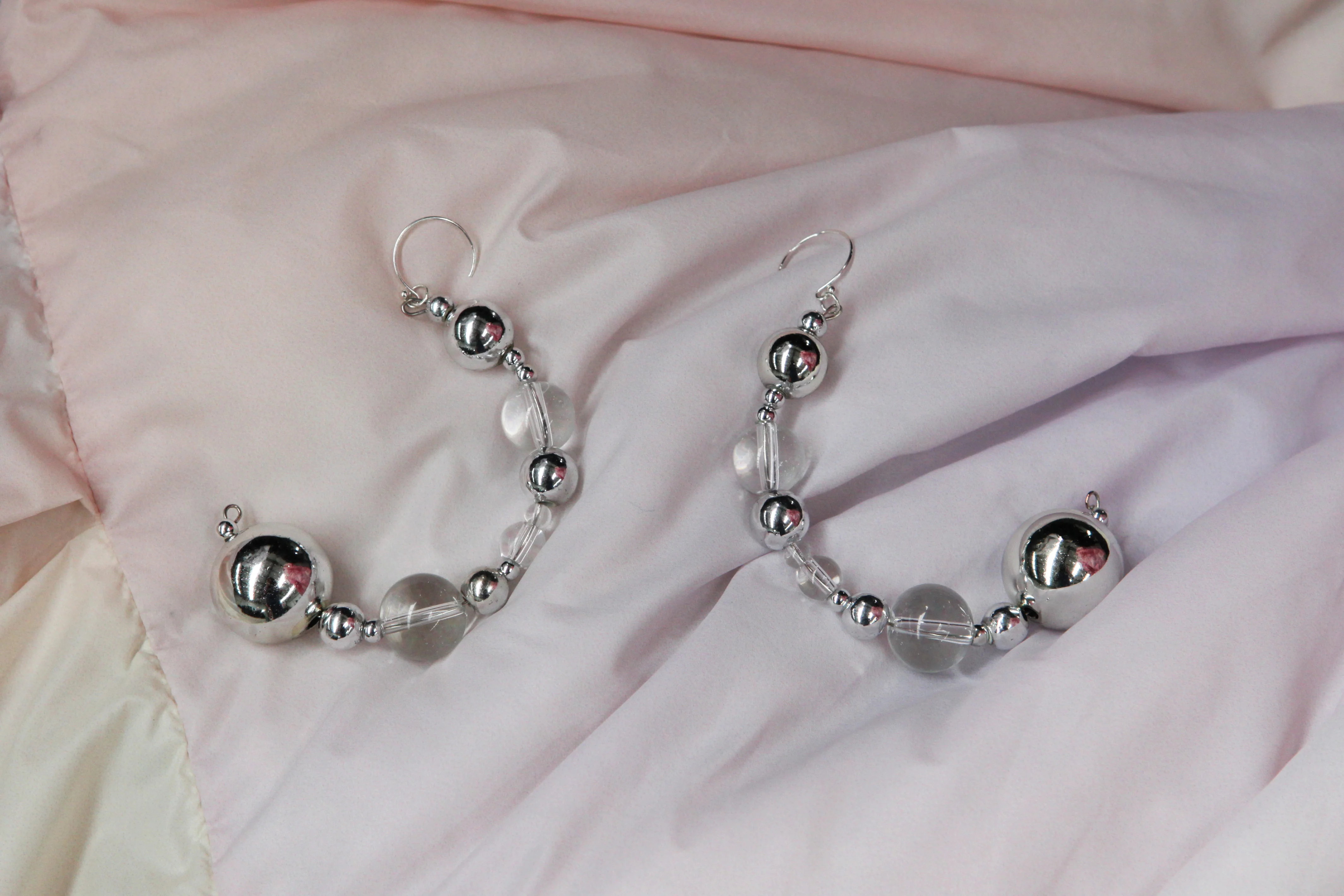 Susanfang Bubble Crescent Earrings AW20EAR008GL01MET001 - Image 2