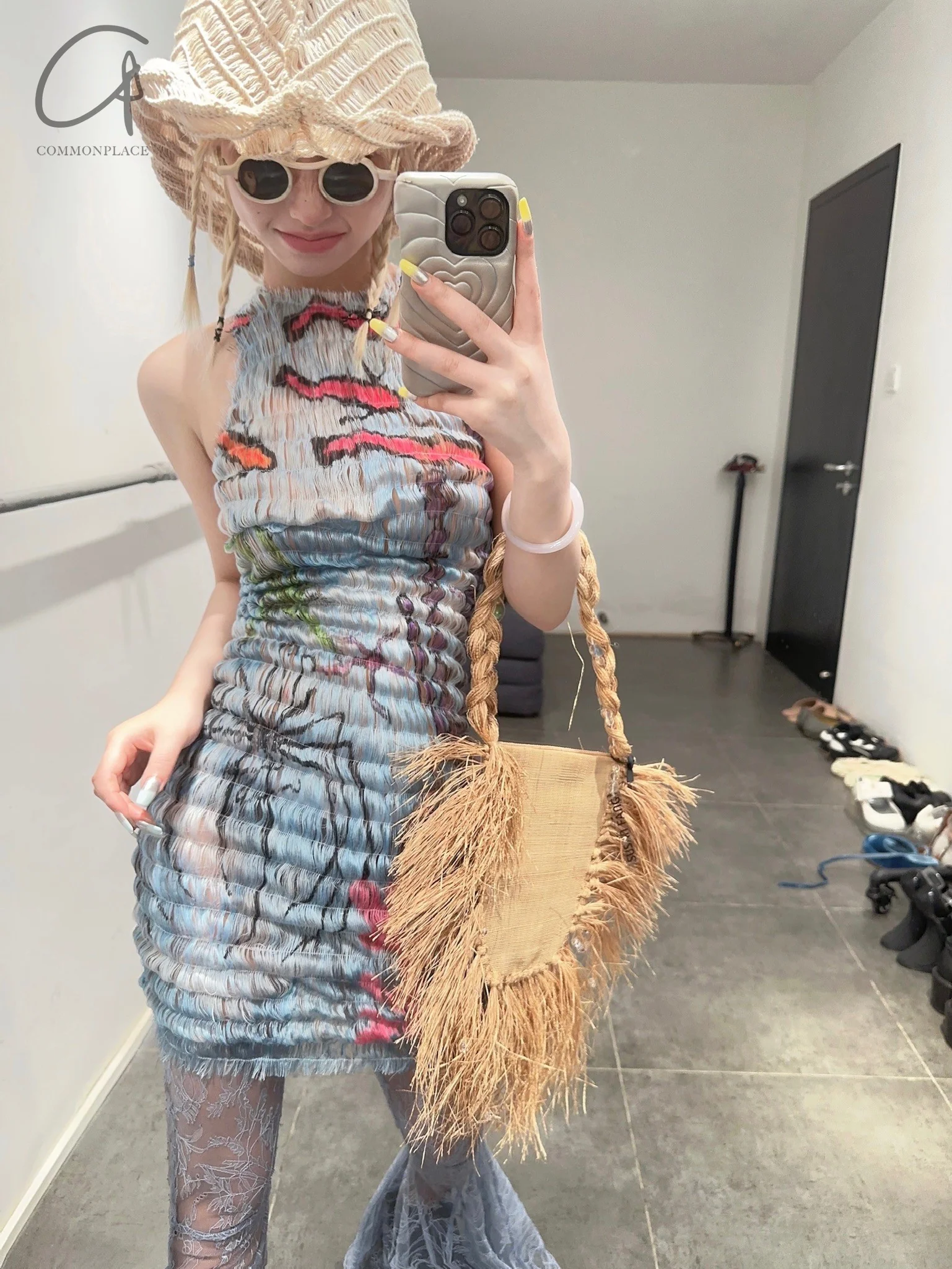 Susanfang Bubble Raffia Tassel Bag SS21BAG34RAFMARRAINXRAF - Image 16