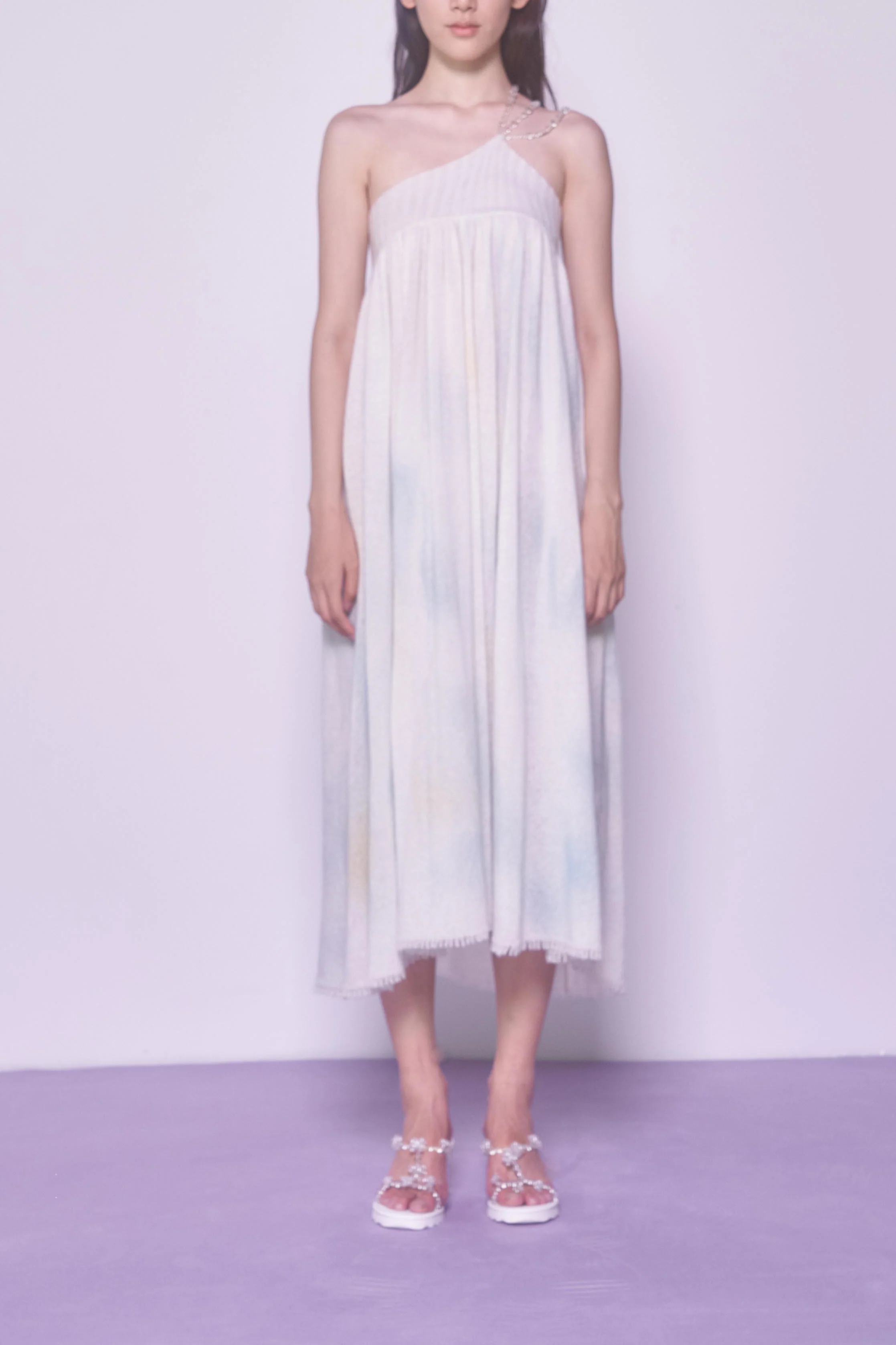 Susanfang Cashmere Bubble Dress SS22DRE39CASMBLPRT - Image 9