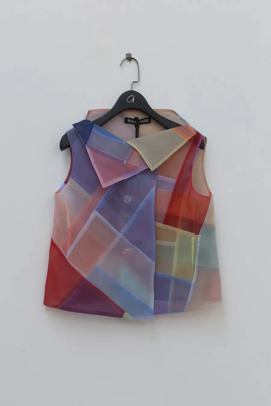 Susanfang color block waistcoat WR21T03ORGPTCH
