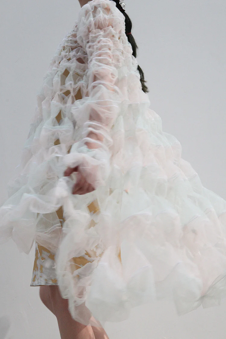 Susanfang hollow dress (with petticoat) AW21DRE12POLRS - Image 13