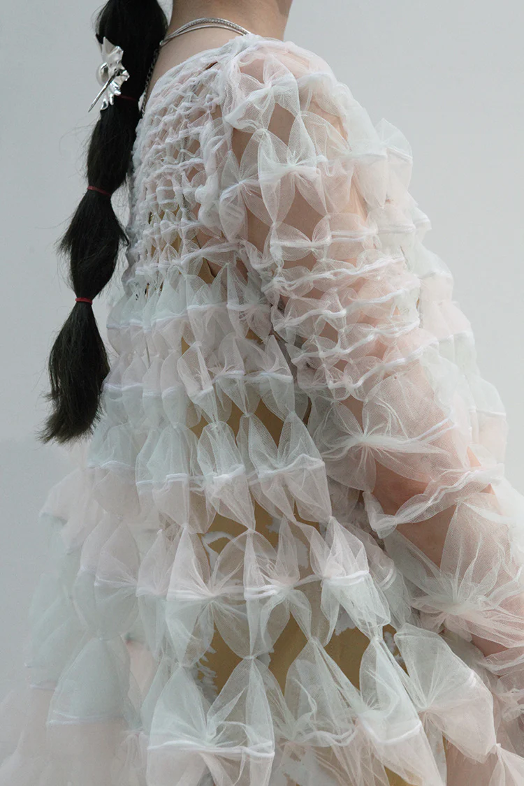 Susanfang hollow dress (with petticoat) AW21DRE12POLRS - Image 15