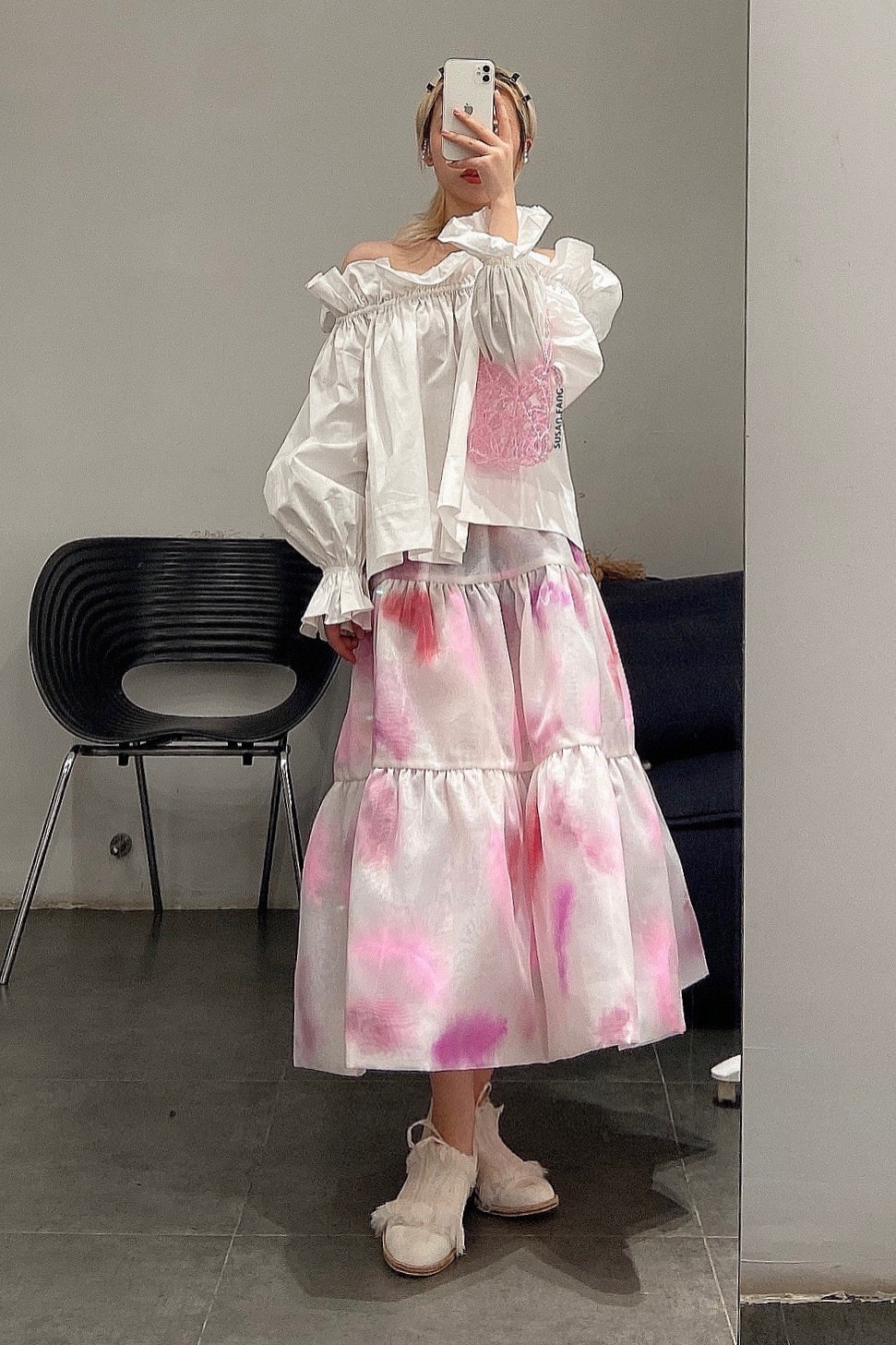 Susanfang organza skirt W20SK01FEATHER - Image 11