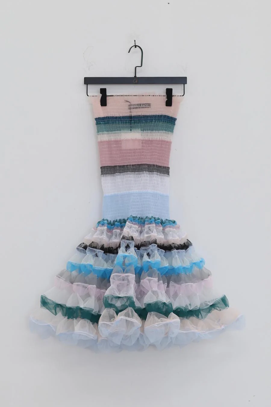 Susanfang Pink Grey Ribbon Dress SS22DRE12TULPKGY - Image 6