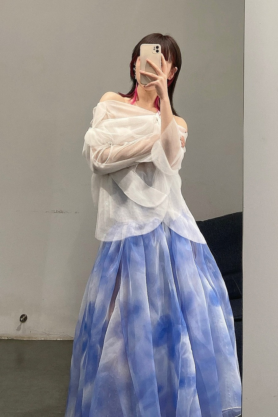 Susanfang Printed Smokey Waist Skirt SS21SK06 - Image 20