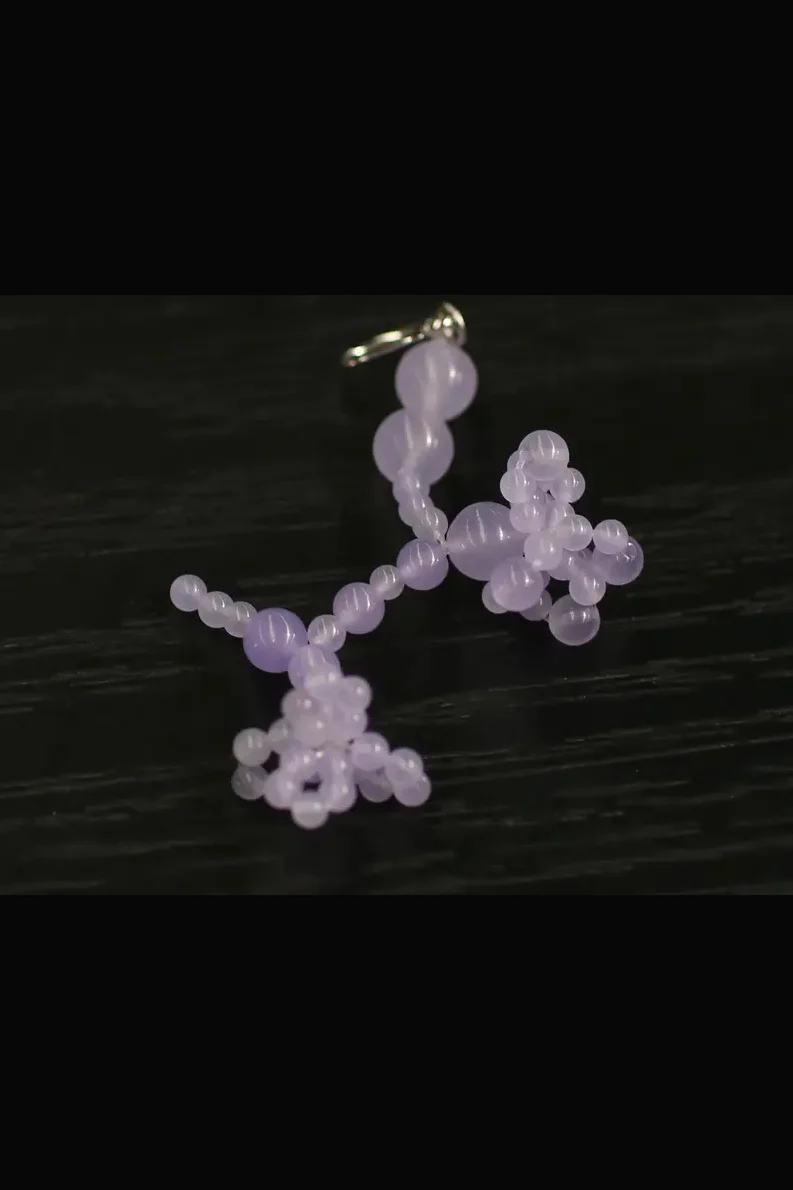 Susanfang Purple Bubble Wild Lily Earrings SS22EAR08GLPUR - Image 4