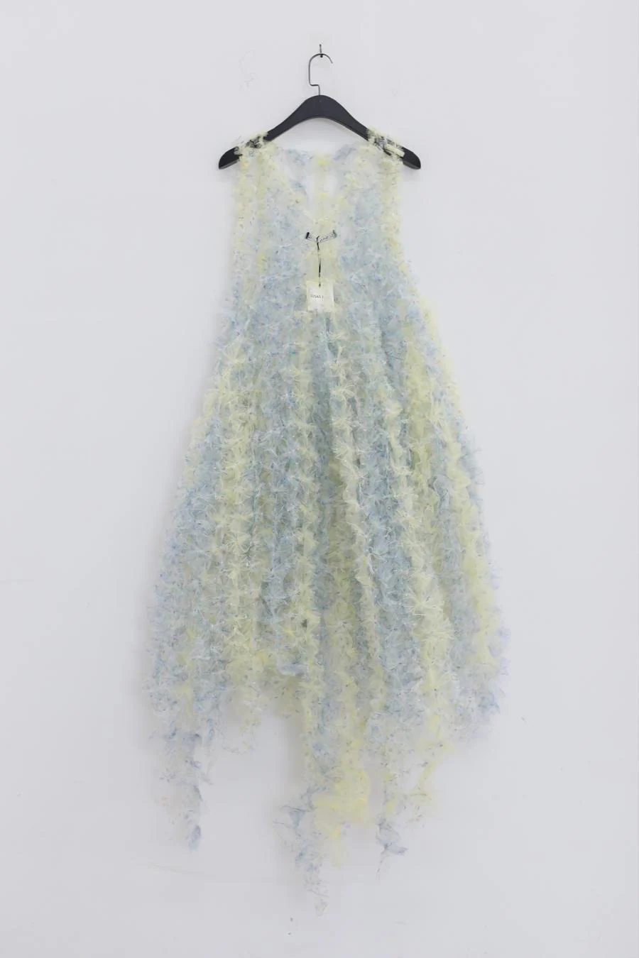 Susanfang Yellow Grey Printed Wind Flower Dress SS22DRE21TULYEGYP - Image 16