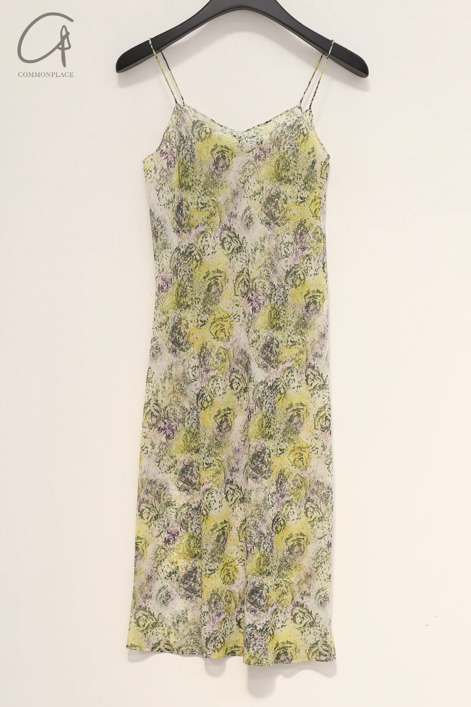 Susanfang Yellow Grey Printed Wind Flower Dress SS22DRE21TULYEGYP - Image 19