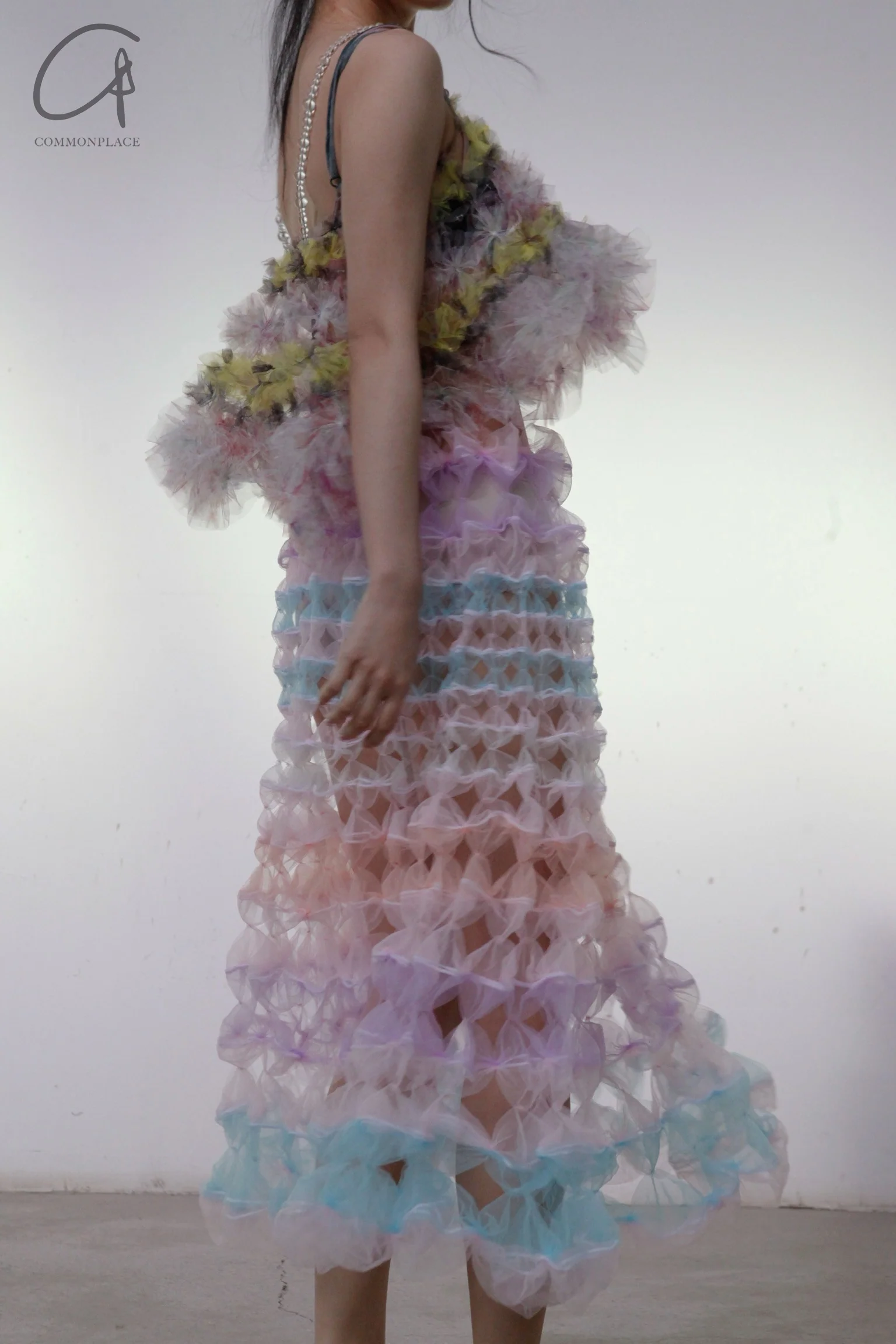 Susanfang Yellow Pink White Flower Vest SS22TOP07TULYEPKWHT - Image 6