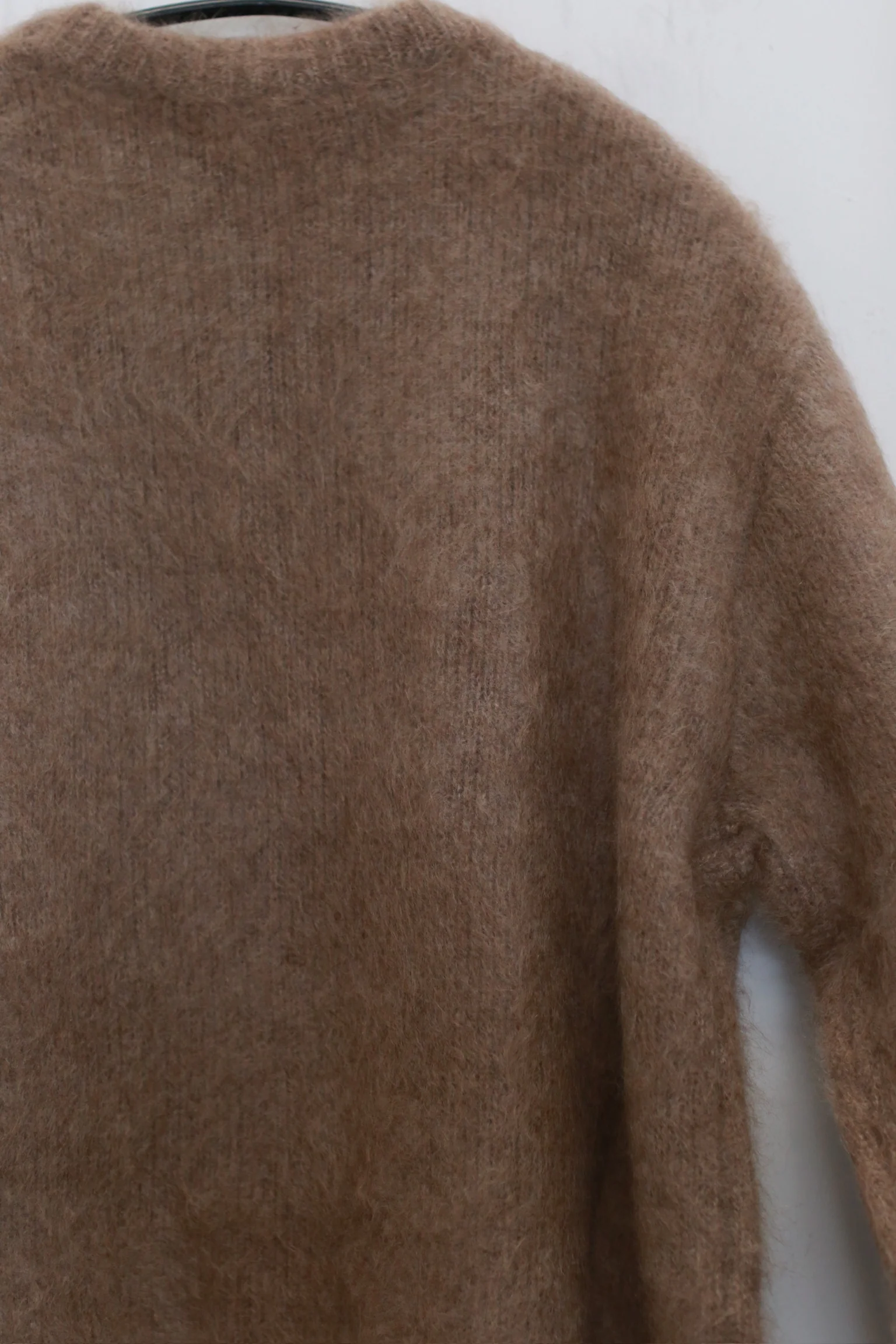 SWAYING 24 Autumn and Winter Cashmere Brushed Jacket SW-SW24AW1T92-HZ Flower Brown - Image 3