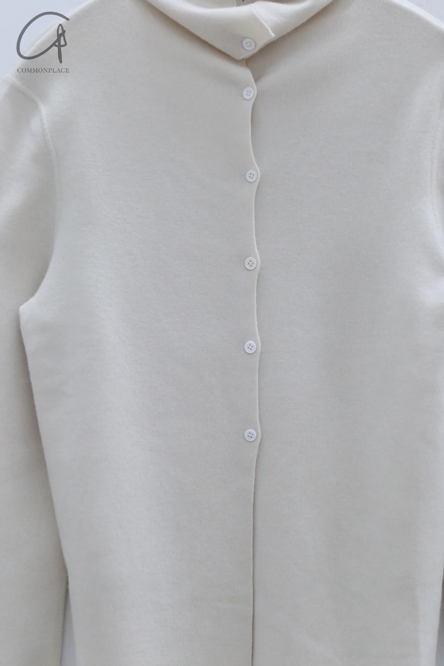 SWAYING 24 Autumn and Winter Cashmere Fake Two-piece Cardigan SW-SW24AW1T49-BAI White SW-SW24AW1T52 - Image 2
