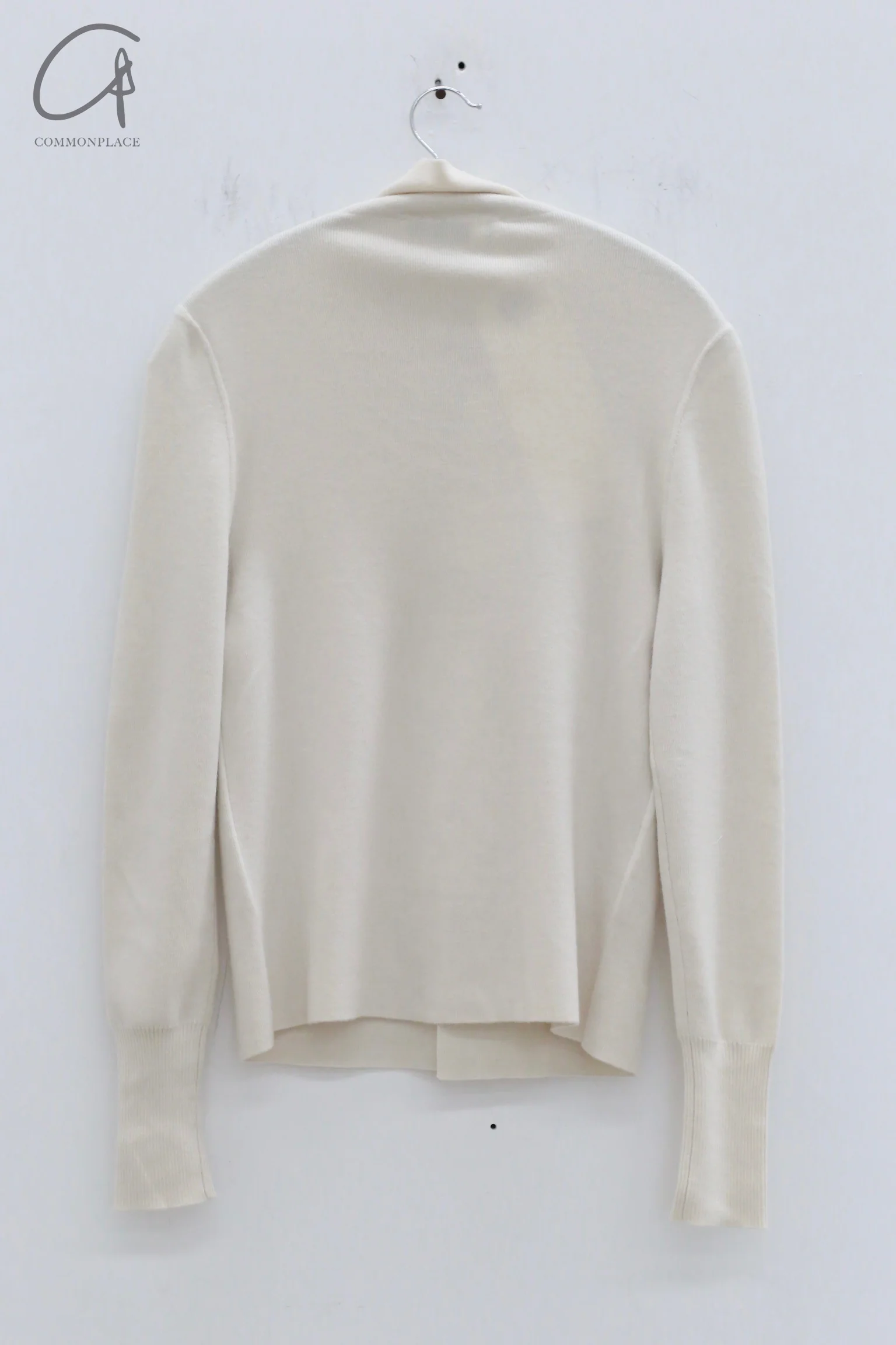 SWAYING 24 Autumn and Winter Cashmere Fake Two-piece Cardigan SW-SW24AW1T49-BAI White SW-SW24AW1T52 - Image 4