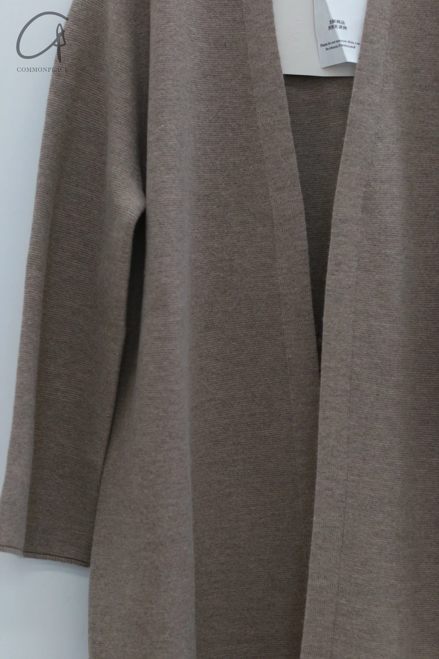 SWAYING 24 Autumn and Winter Cashmere Profile Long Coat SW-SW24AW1T103-TUO Camel - Image 5