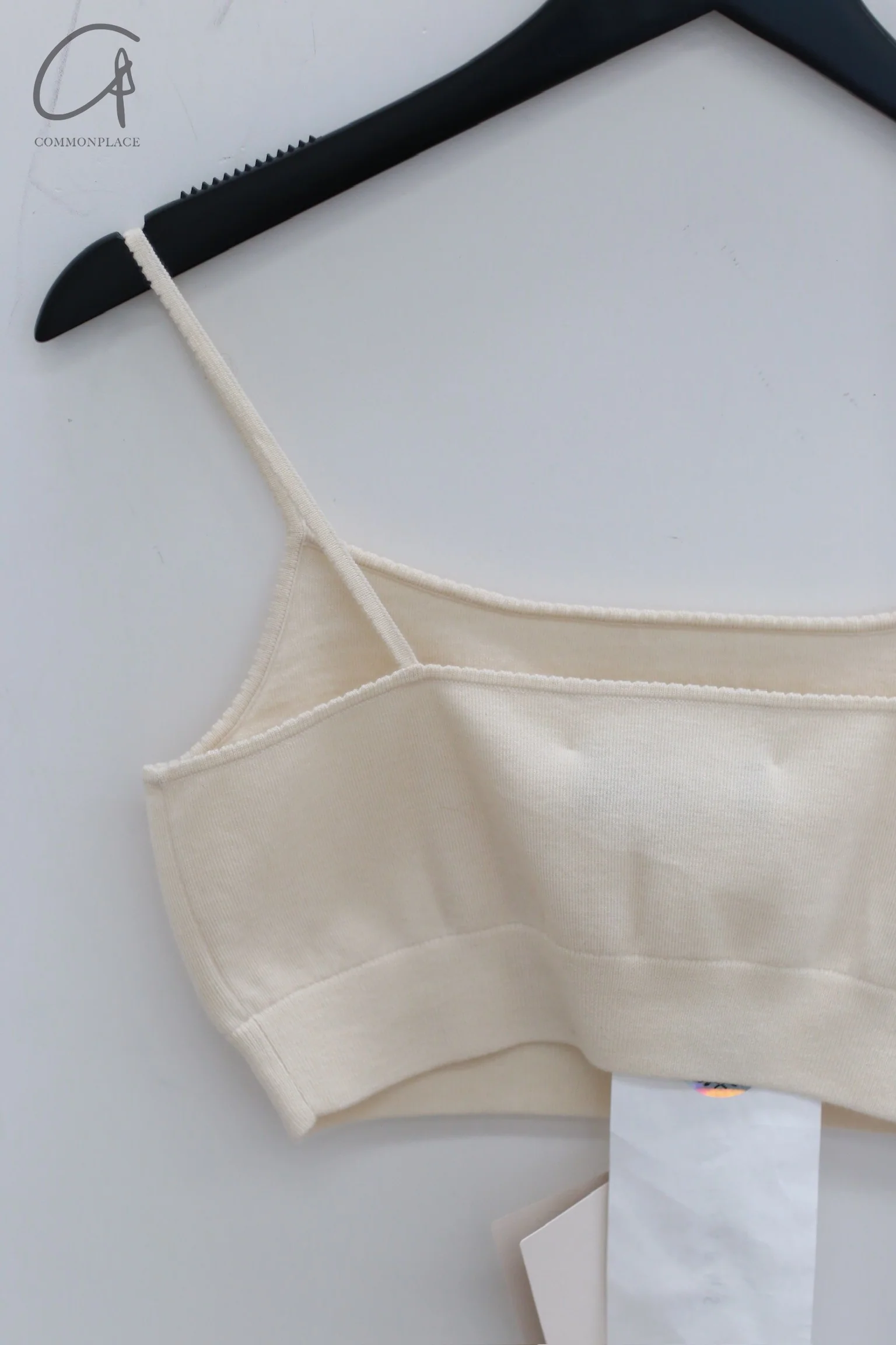SWAYING 24 Autumn and Winter Cashmere Short Camisole Series SW-SW24AW1T01-BAI White SW24AW1T04 - Image 3