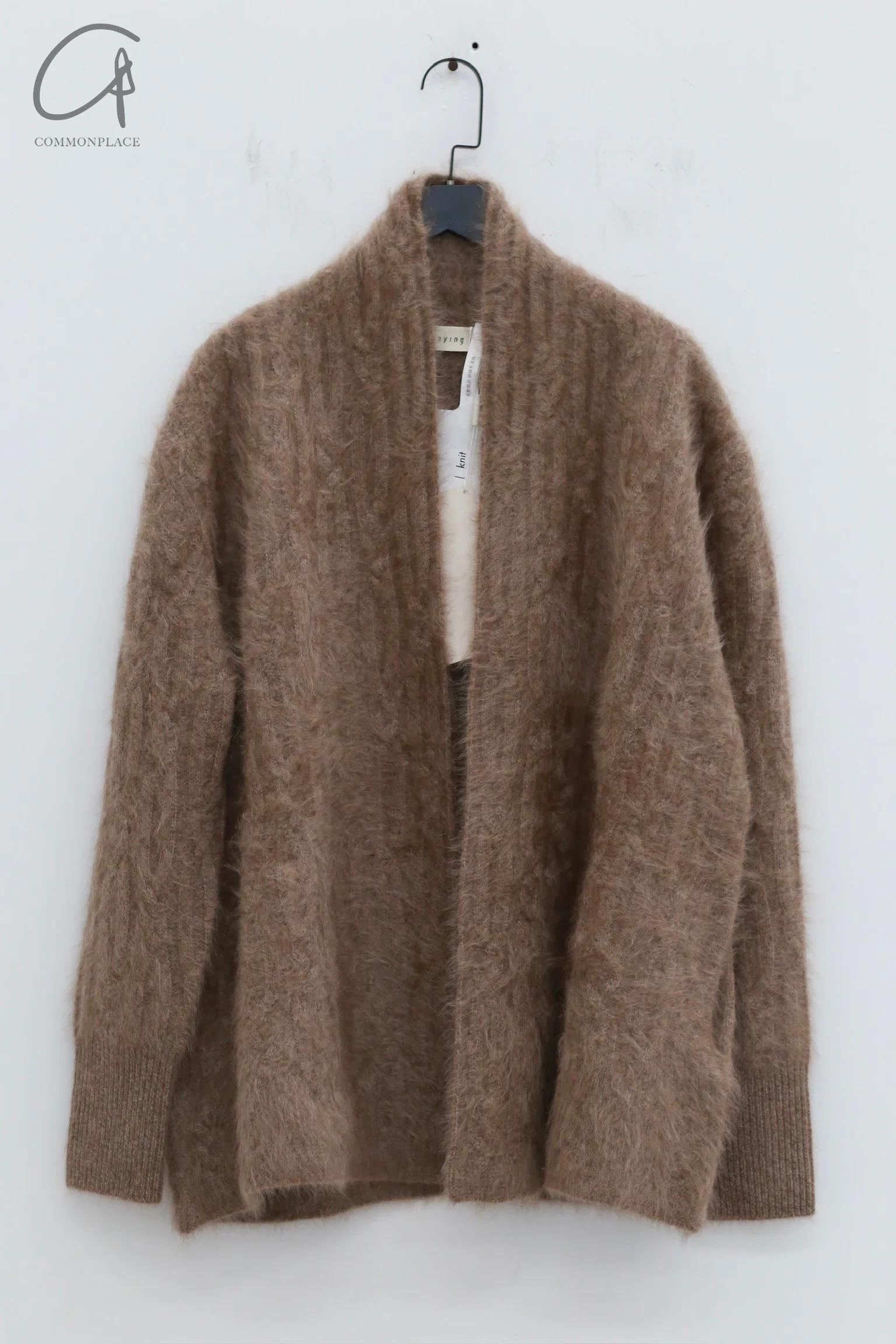 SWAYING 24 Autumn and Winter Cashmere Thick Thread Flower Pattern Brushed Cardigan SW-SW24AW1T89-HZ Flower Brown