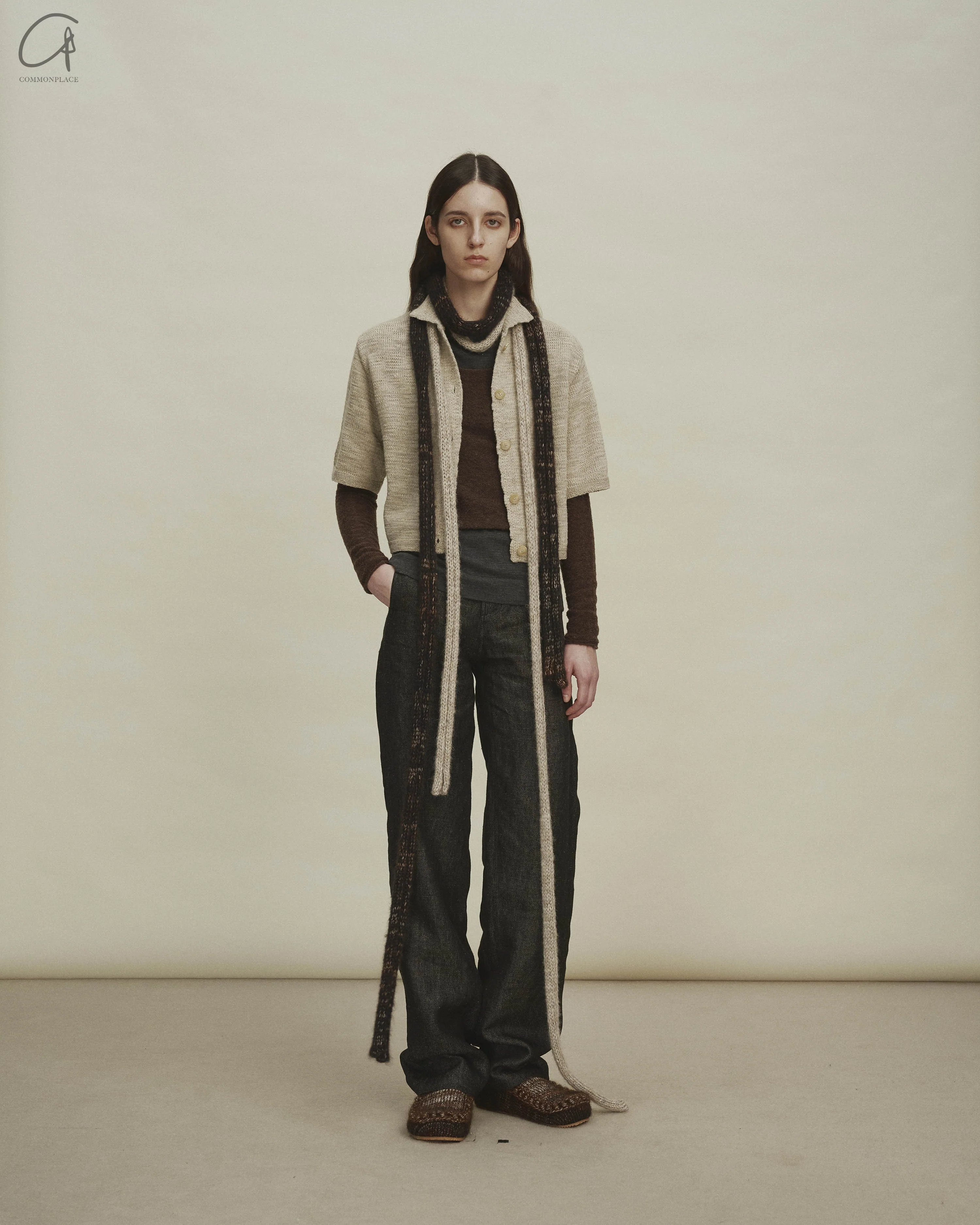 SWAYING 24 Autumn and Winter Low Round Neck Wool Bottoming Shirt SW-SW24AW1T23-ZONG Brown SW24AW1T22 - Image 6