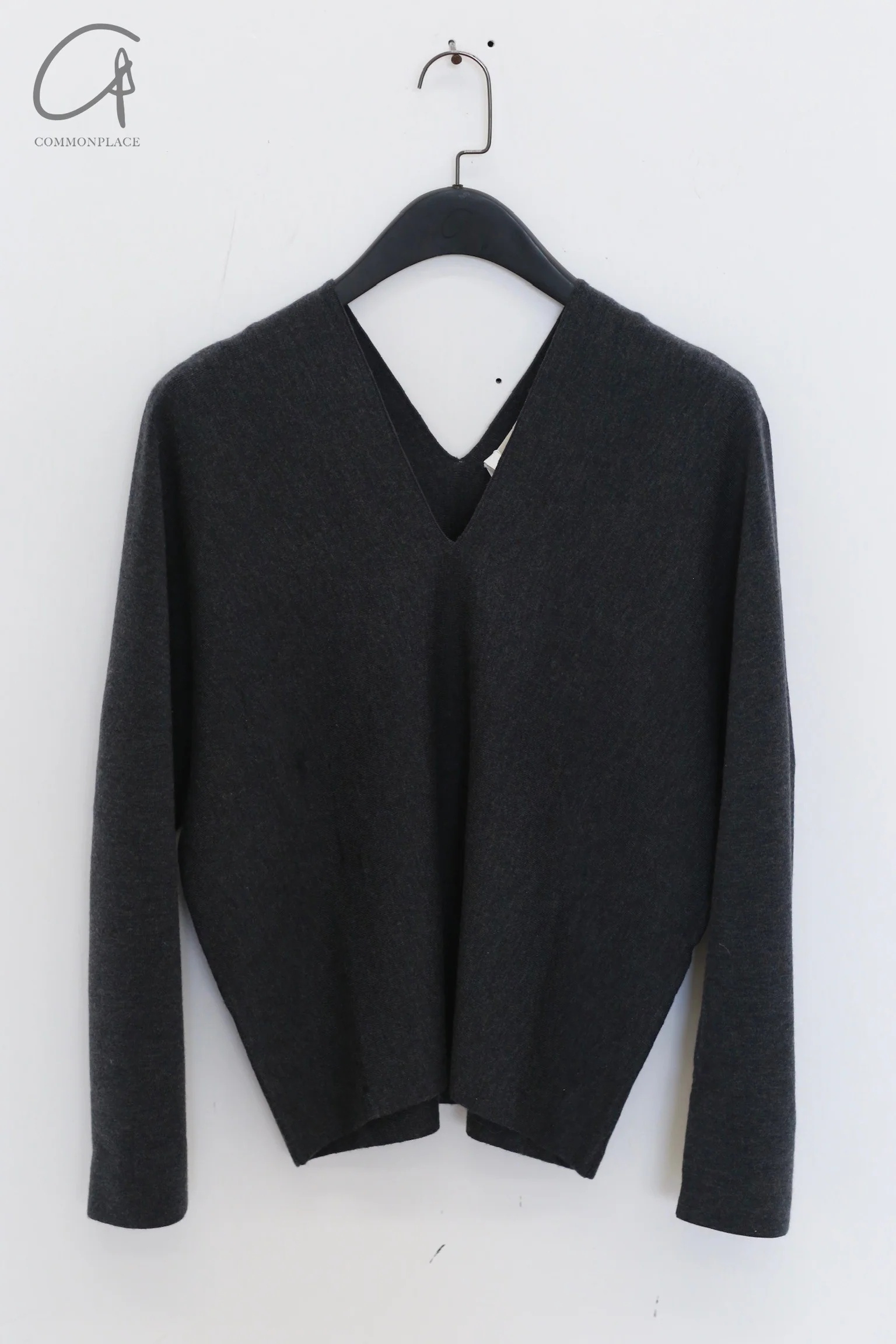 SWAYING 24 Autumn and Winter One-piece wool cardigan SW-SW24AW1T35-HH Black and gray SW-SW24AW1T32 - Image 3