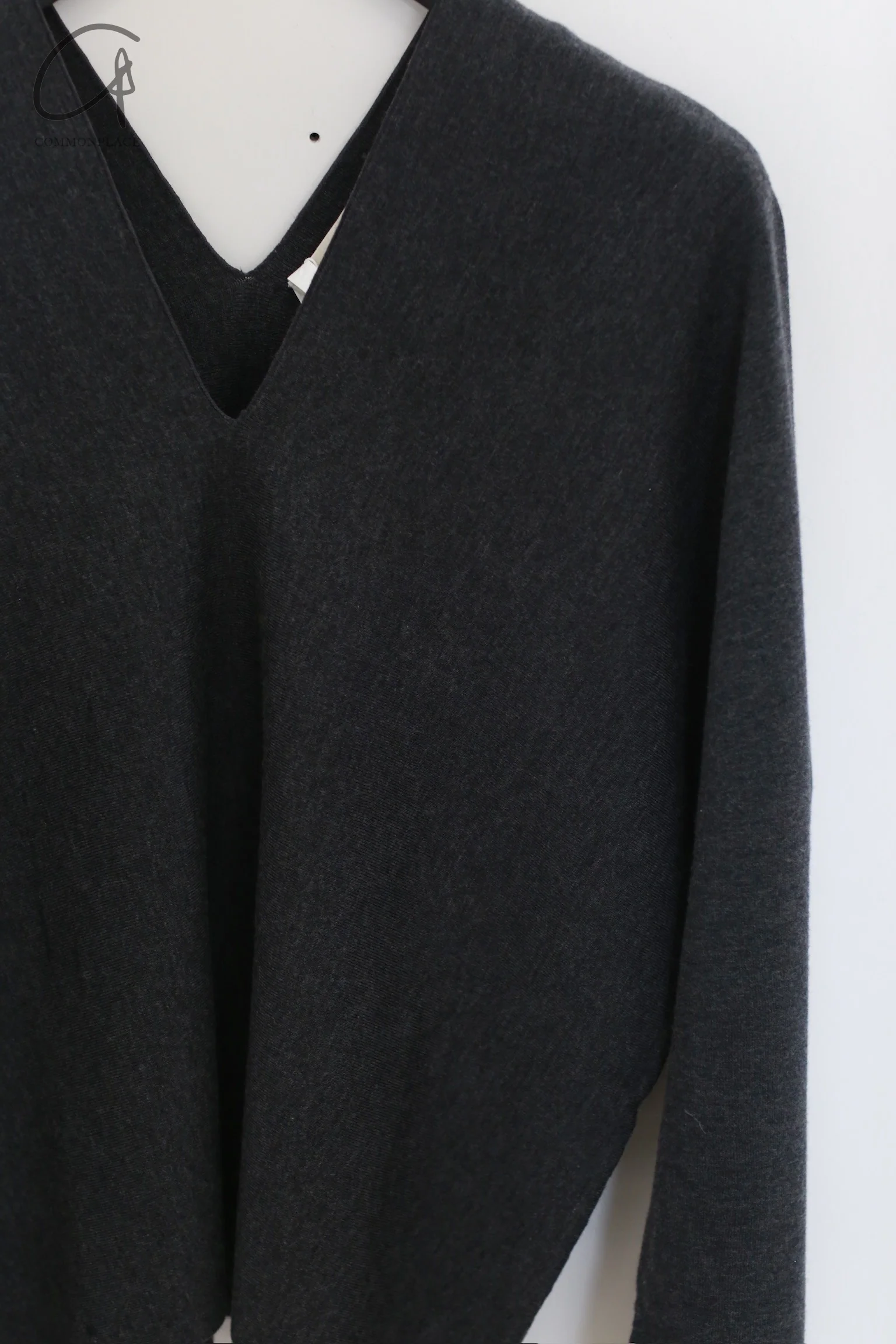 SWAYING 24 Autumn and Winter One-piece wool cardigan SW-SW24AW1T35-HH Black and gray SW-SW24AW1T32 - Image 4