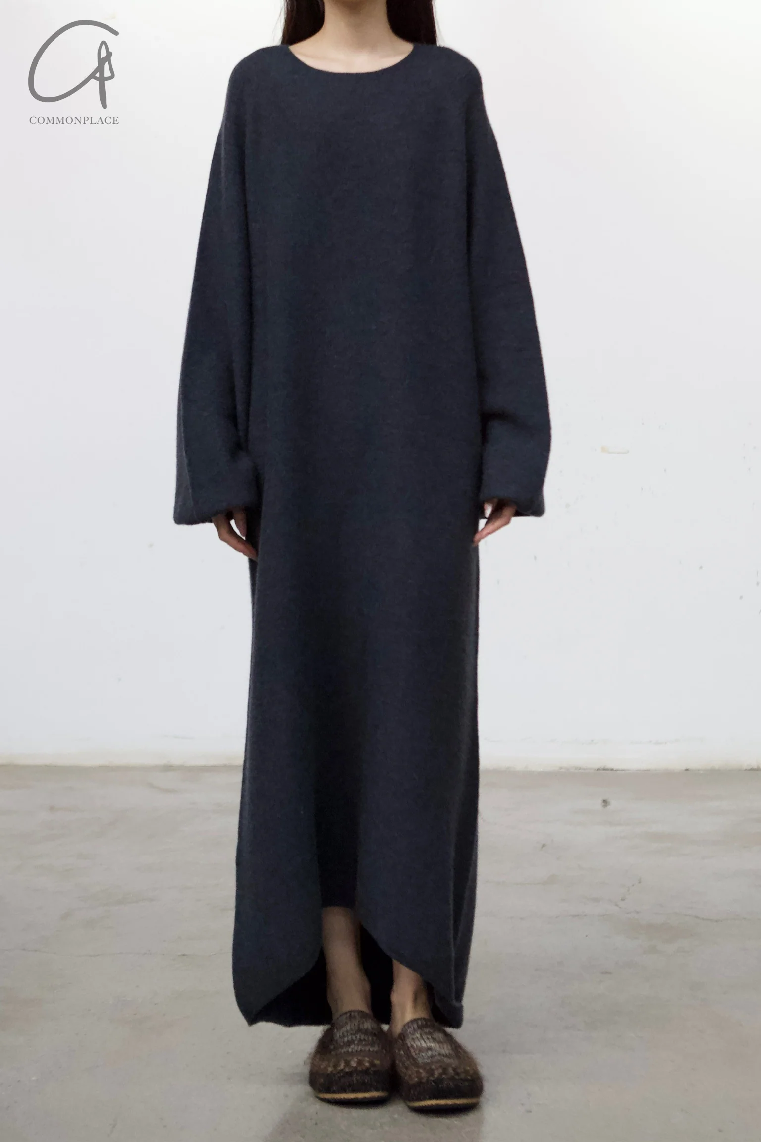 SWAYING 24 Autumn and Winter Seamless Strong Shrink Long Sleeve Dress SW-SW24AW2L13-SH Dark Gray SW-SW24AW2L12