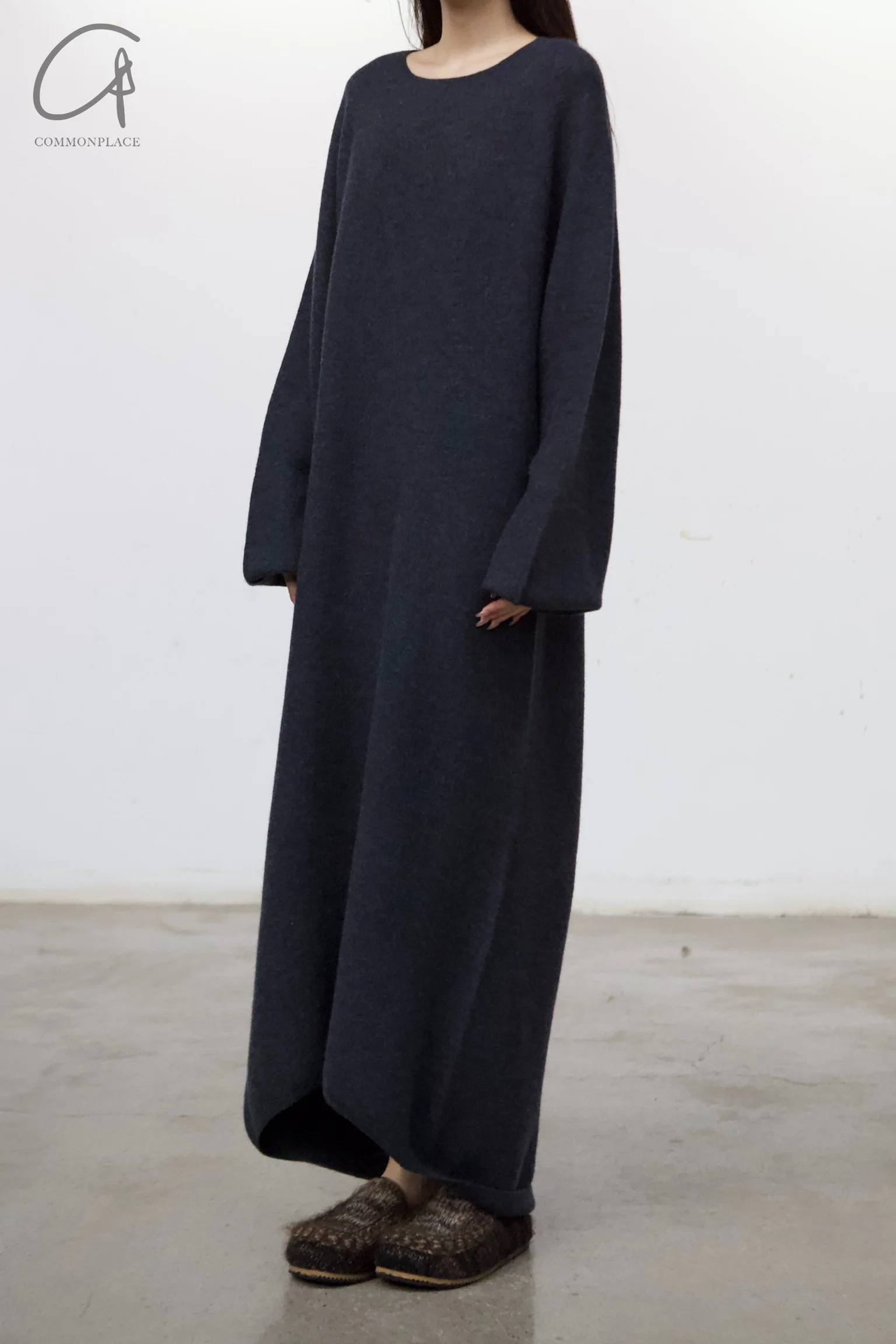 SWAYING 24 Autumn and Winter Seamless Strong Shrink Long Sleeve Dress SW-SW24AW2L13-SH Dark Gray SW-SW24AW2L12 - Image 2