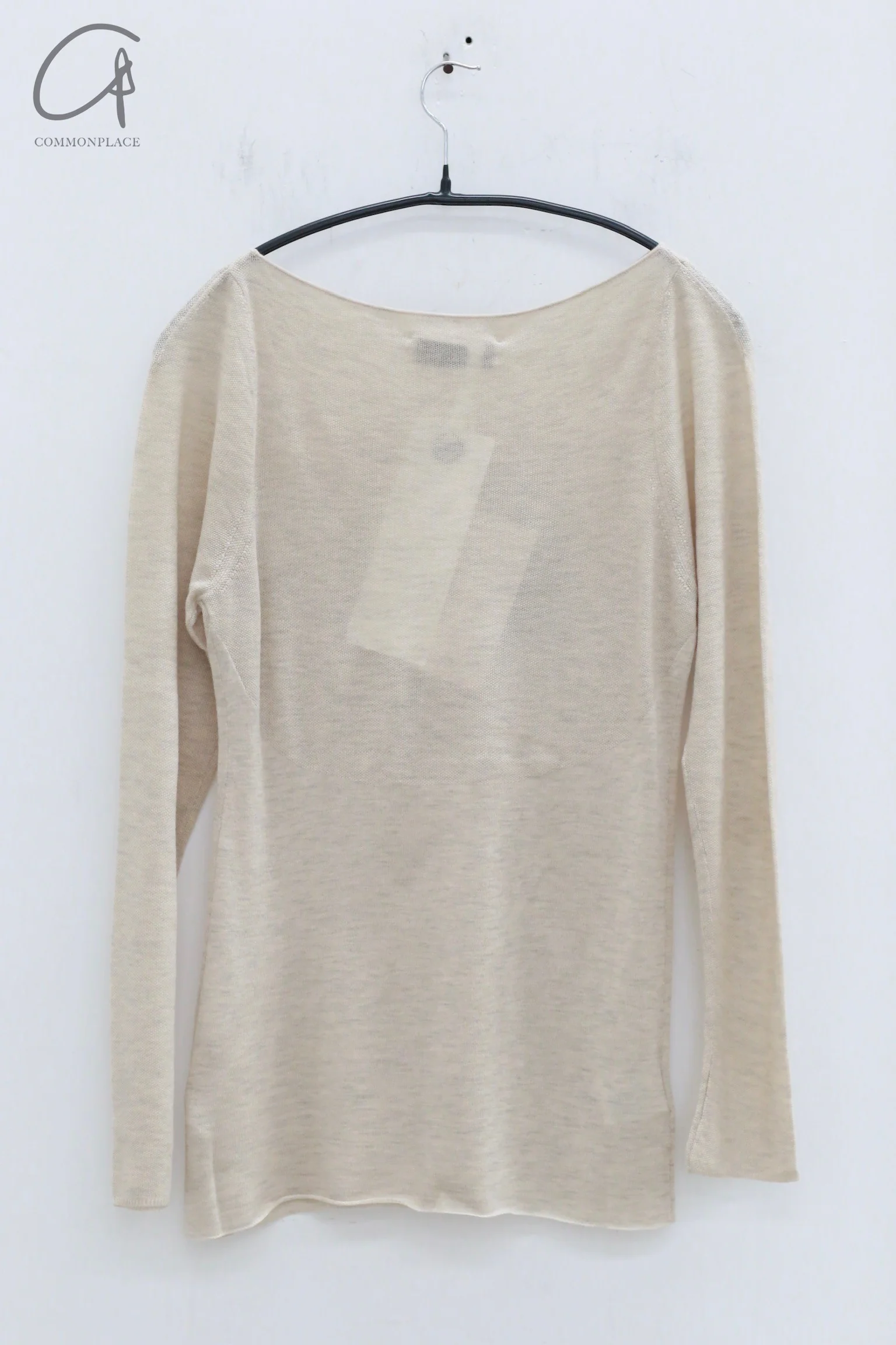 SWAYING 24 Autumn and Winter Wool Blended One-shoulder Lamb Leg Sleeve Top SW-SW24AW1T14-MX SW-SW24AW1T13 Beixing - Image 10