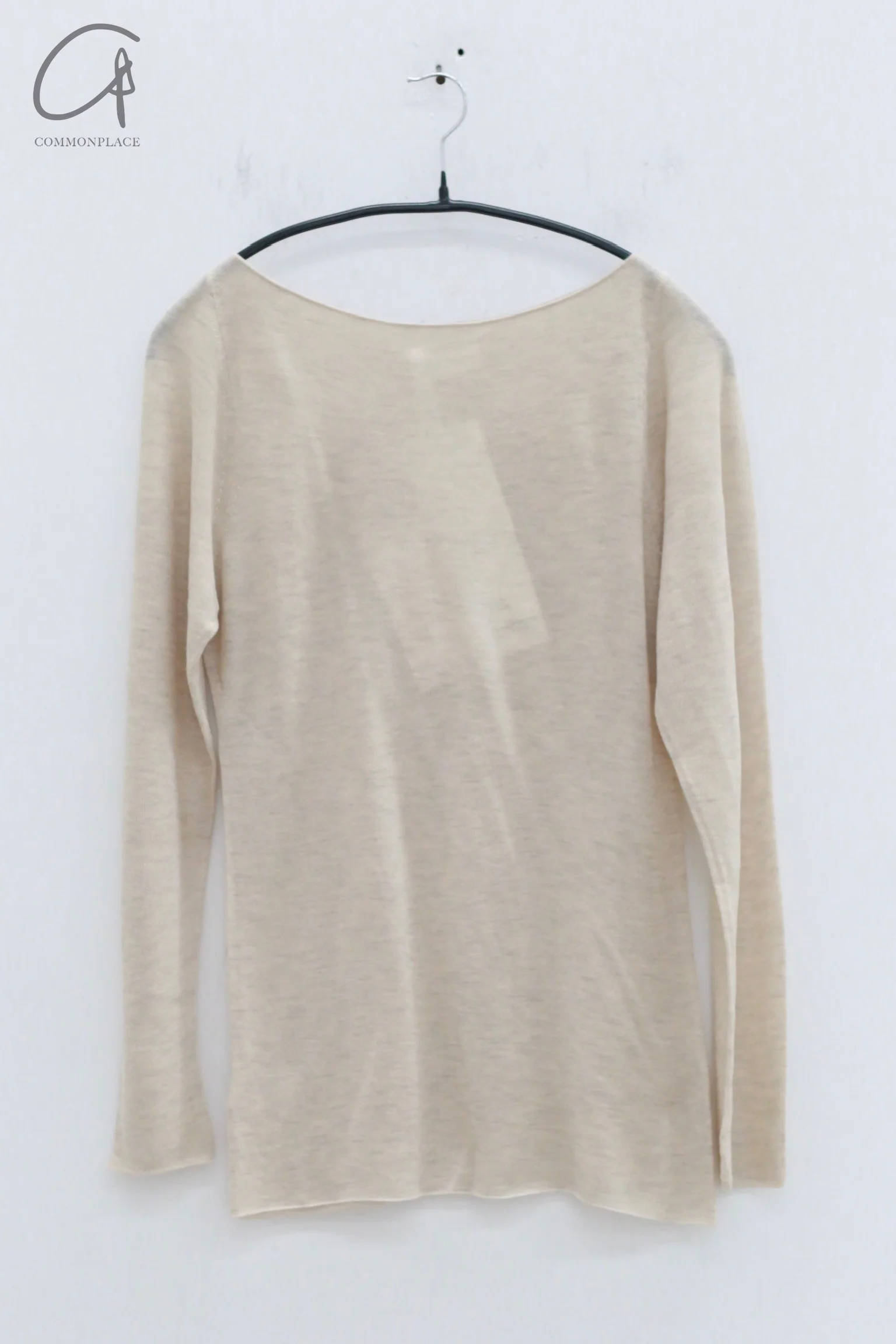 SWAYING 24 Autumn and Winter Wool Blended One-shoulder Lamb Leg Sleeve Top SW-SW24AW1T14-MX SW-SW24AW1T13 Beixing - Image 7