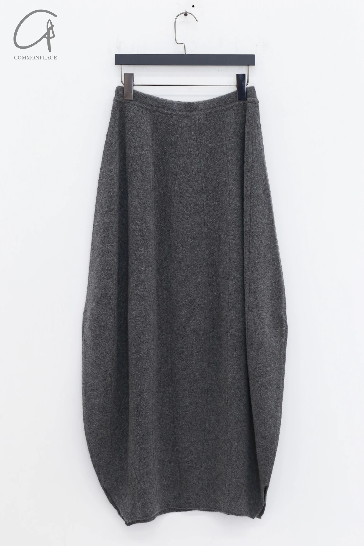 SWAYING 24 Autumn and Winter Wool Velvet Blended Cocoon Long Skirt SW-SW24AW3B13-SHENHUI Dark Gray SW-SW24AW3B11 - Image 4