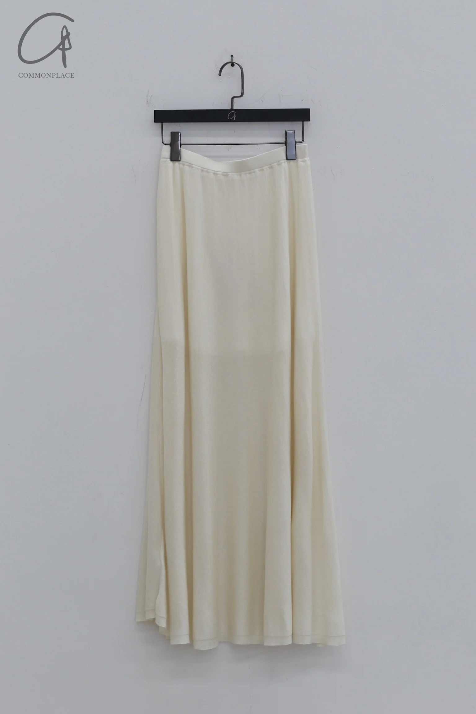 SWAYING 24 Early Autumn Bamboo Cashmere Swing Skirt SW-SW24PF3B07-BAI White - Image 6
