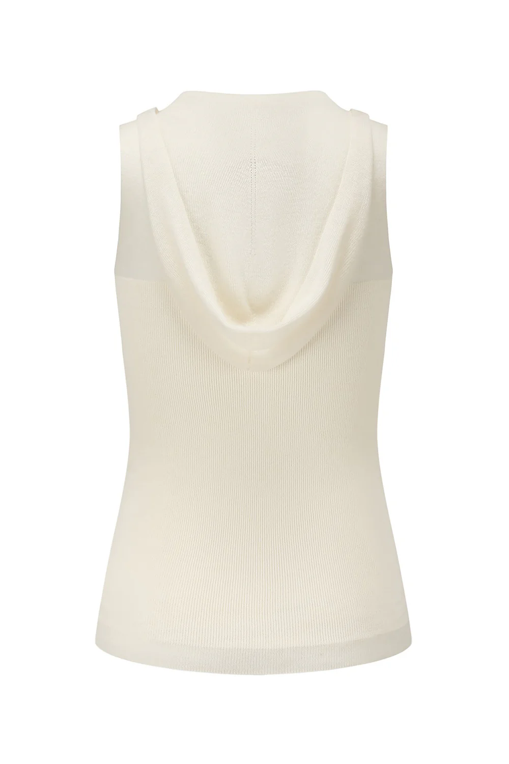 SWAYING 24 Early Autumn Seamless Hooded Vest SW-SW24PF1T10-BAI White - Image 4