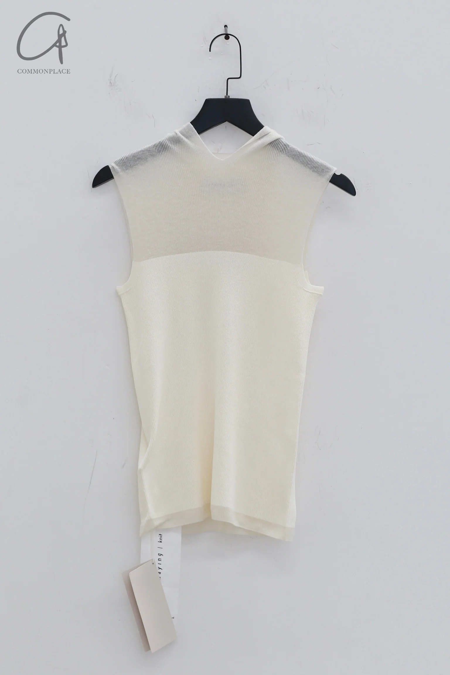SWAYING 24 Early Autumn Seamless Hooded Vest SW-SW24PF1T10-BAI White - Image 7