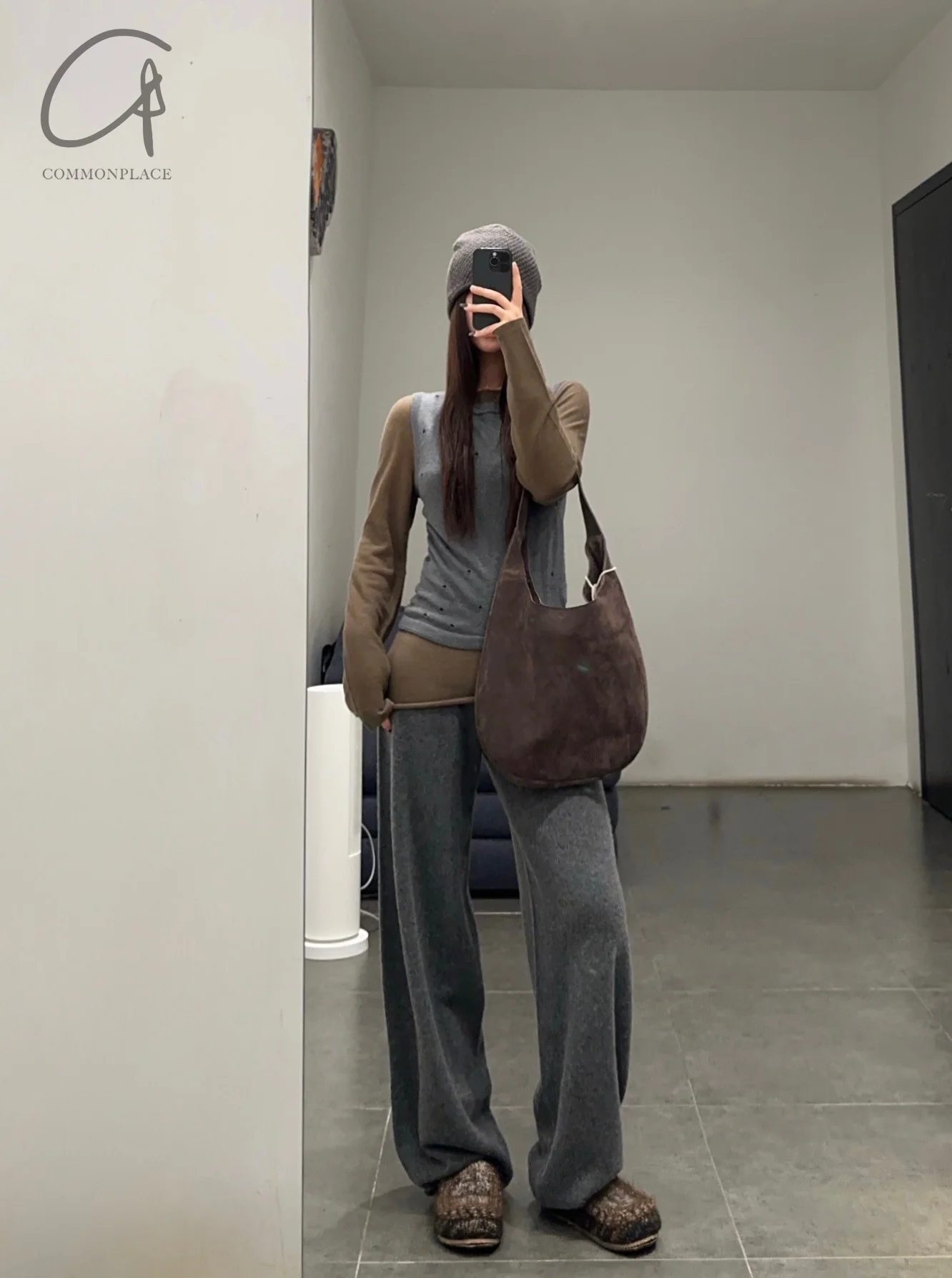 SWAYING 24 Early Fall Bamboo Cashmere Tank Top SW-SW24PF1T45-HUI Gray - Image 13