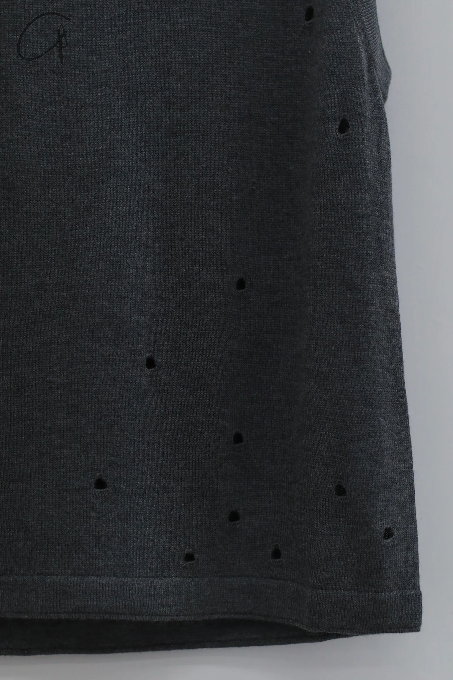 SWAYING 24 Early Fall Bamboo Cashmere Tank Top SW-SW24PF1T45-HUI Gray - Image 9