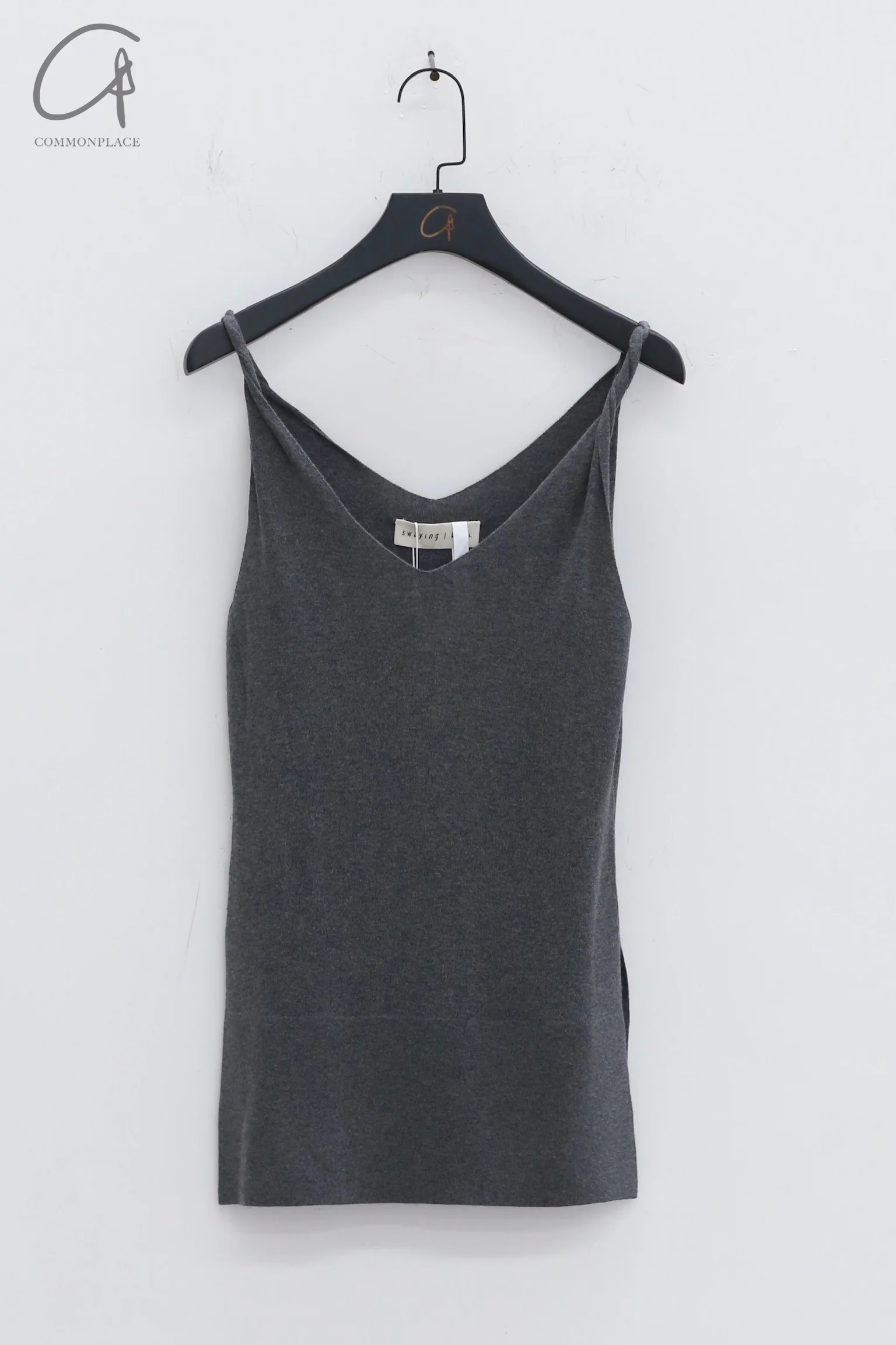 SWAYING 24 Early Fall Bamboo Cashmere Twist Camisole SW-SW24PF1T42-HUI Gray SW-SW24PF1T41 - Image 6