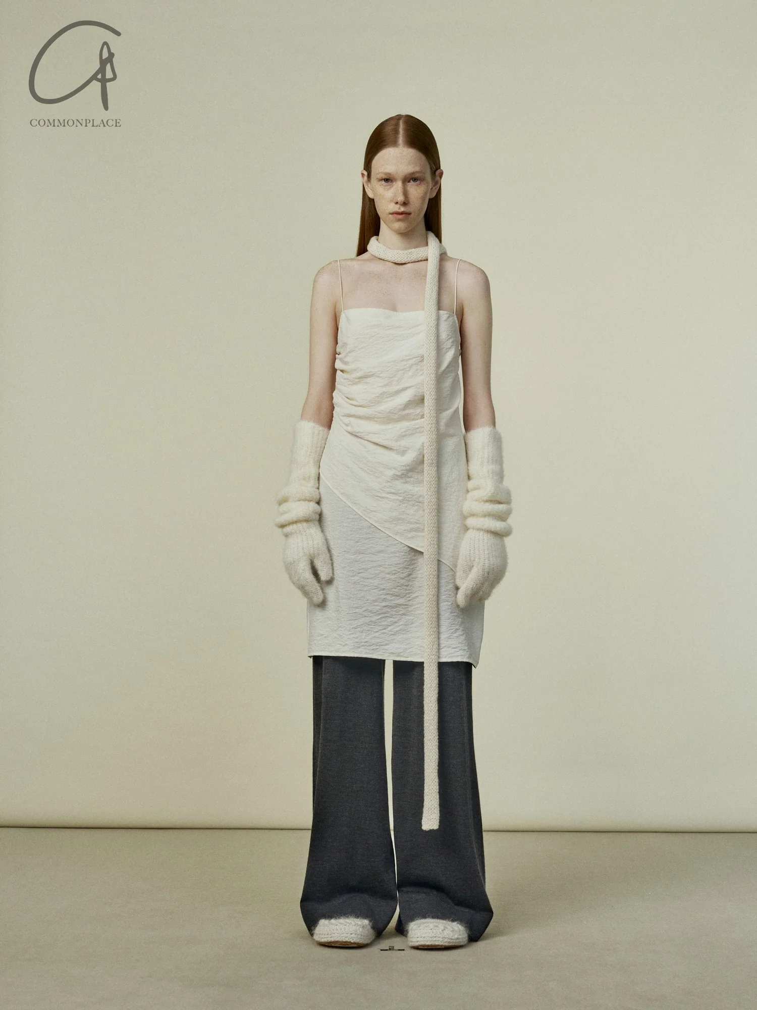 SWAYING 24 Early Spring Silk Suspender Skirt SW-SW25PS2L02-BAI White SW25PS2L02 - Image 10