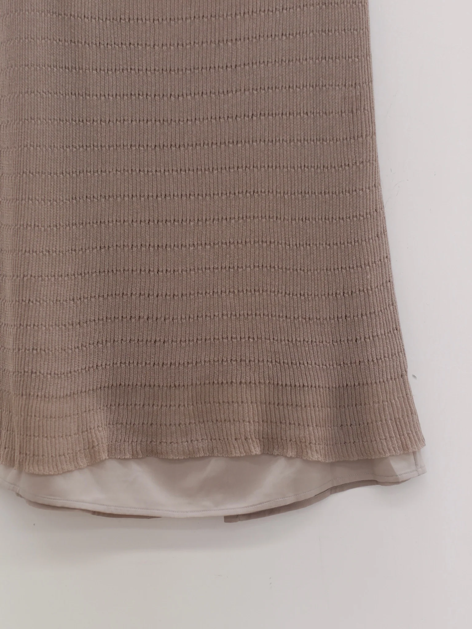 SWAYING 25 Early Autumn Double-layer Splicing Skirt SW-SW25PF3B05C2-HL Gray Green - Image 4