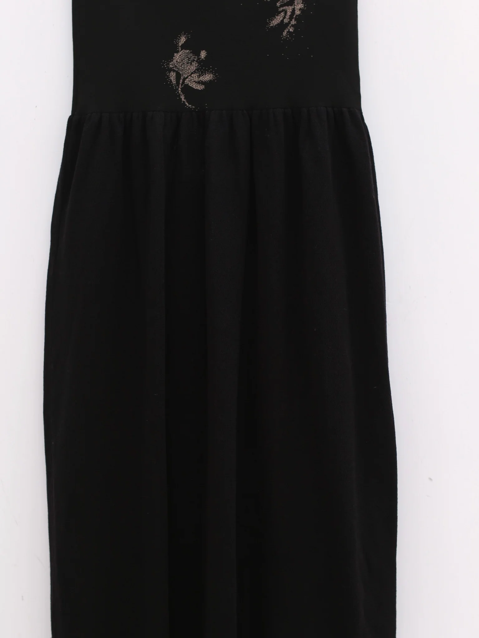 SWAYING 25 Early Autumn Floral Jacquard Tube Dress SW-SW25PF2L01C4-HEI Black - Image 4