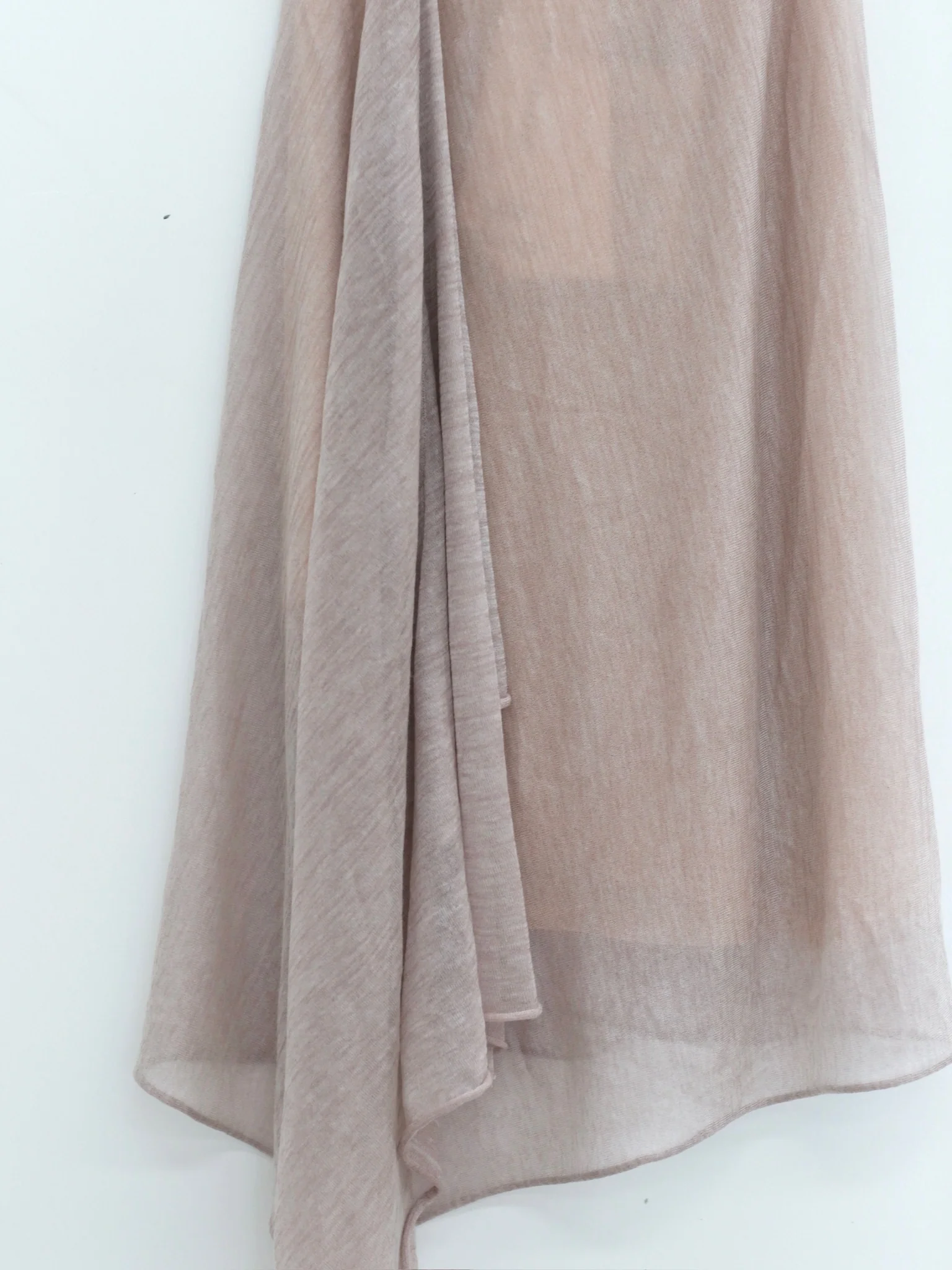 SWAYING 25 Early Autumn Irregular Hem Wool Skirt SW-SW25PF3B08C1-XING Apricot - Image 3