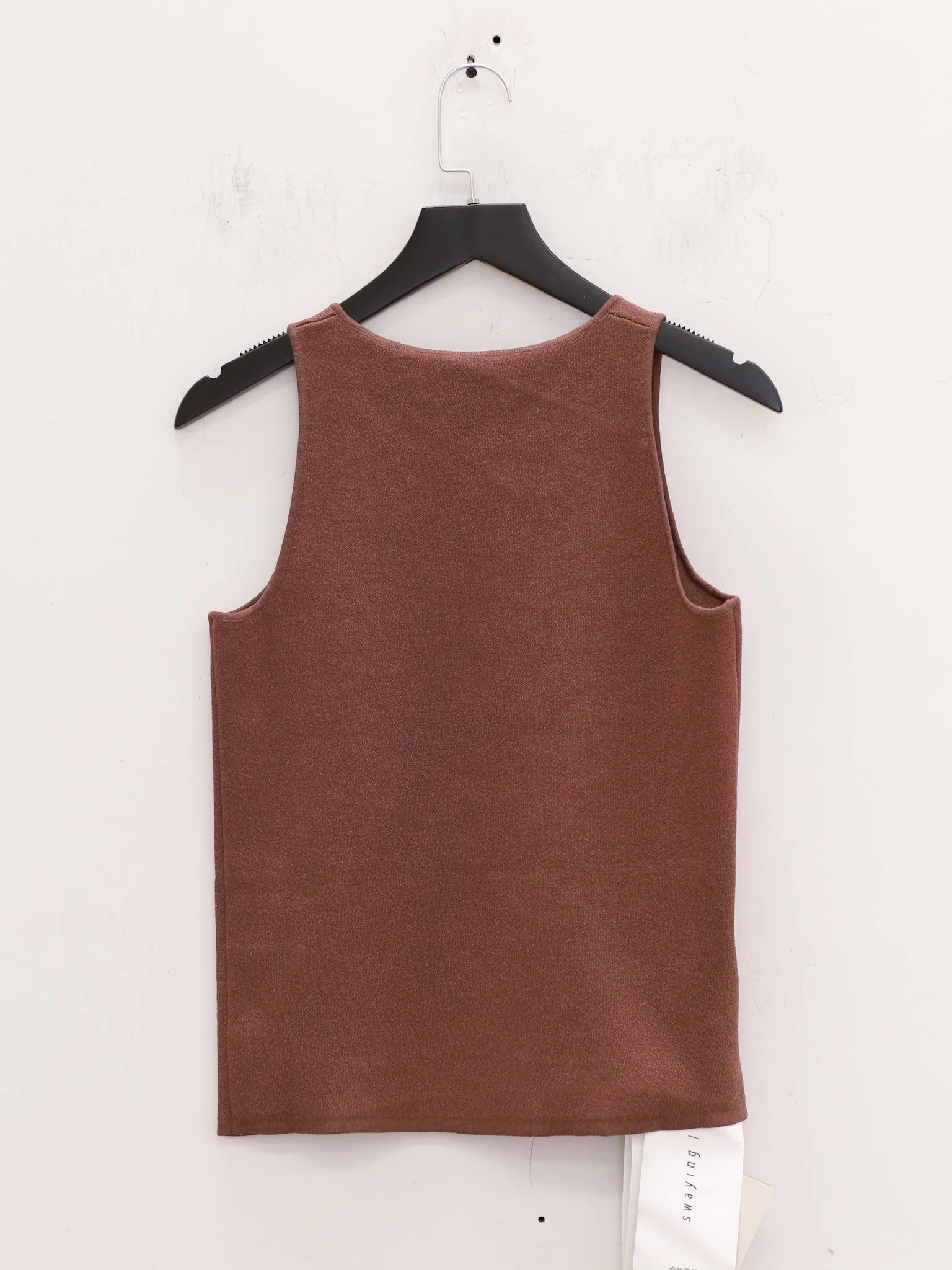 SWAYING 25 Early Autumn Lock Edge Tank Vest SW-SW25PF1T03C2-QZ Light Brown - Image 5