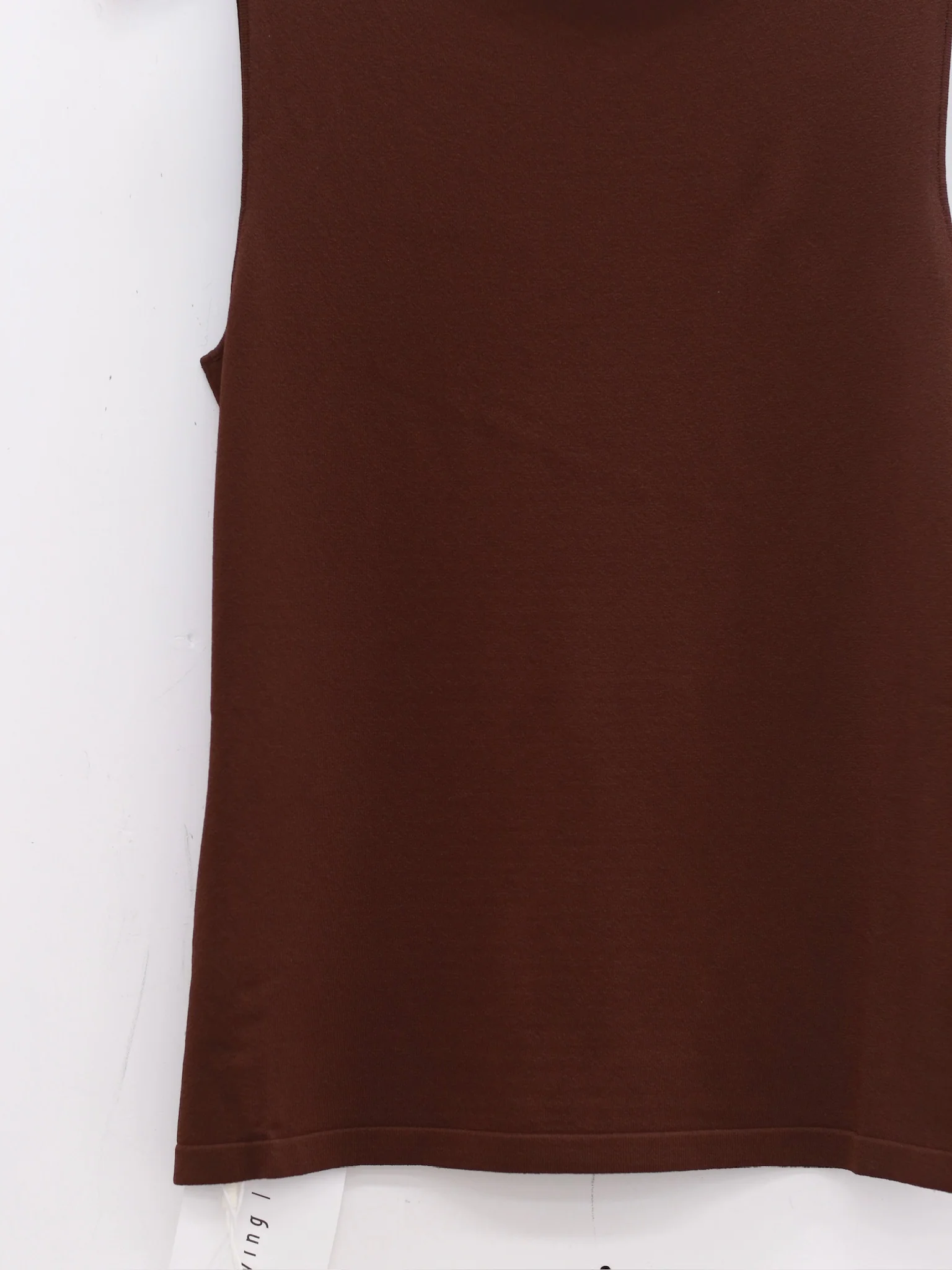 SWAYING 25 Early Autumn One-shoulder Elastic Vest SW-SW25PF1T04C3-ZONG Brown - Image 4