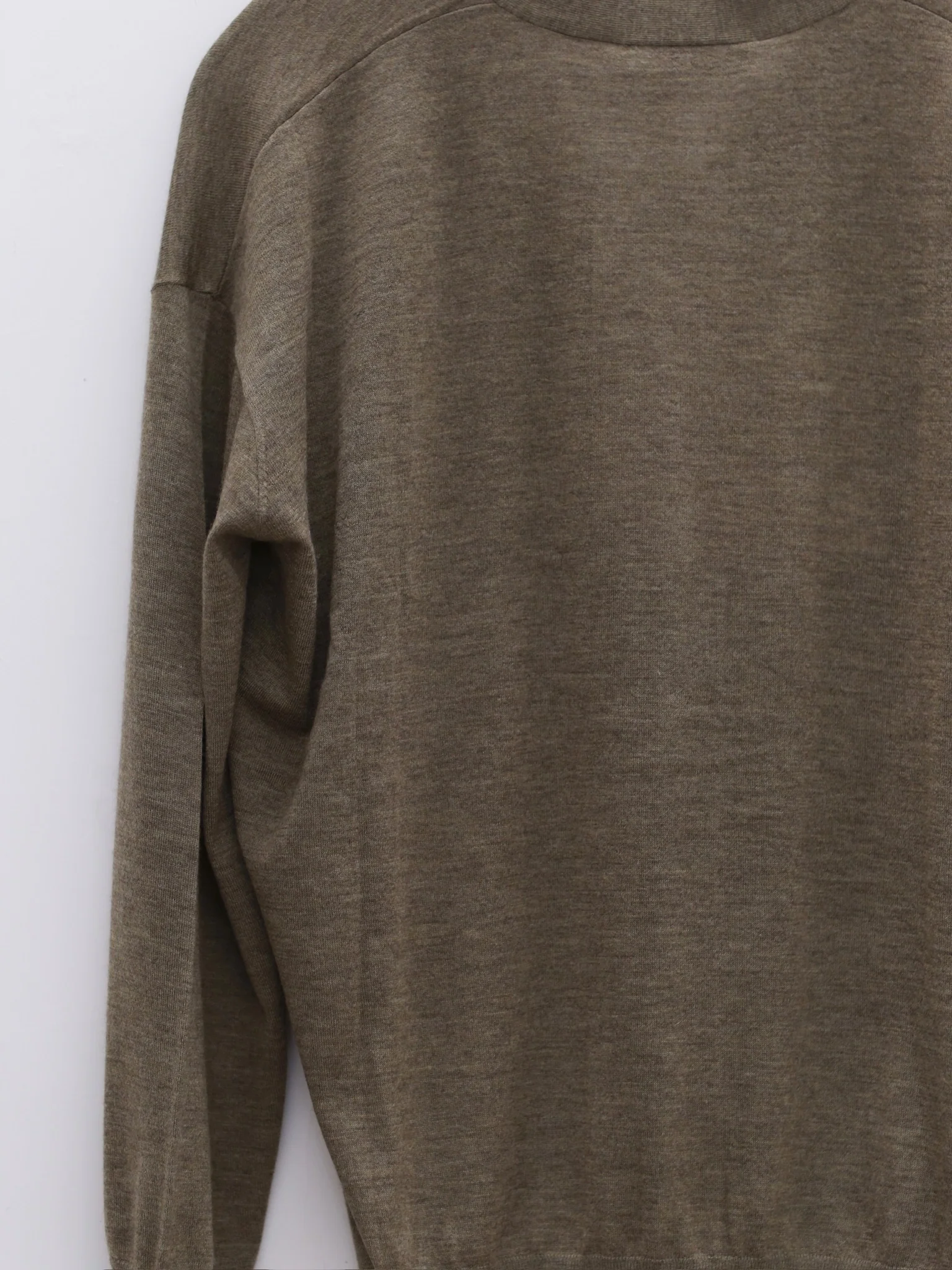 SWAYING 25 Early Autumn Outline Cashmere Cardigan SW-SW25PF1T17C1-LV Green - Image 4