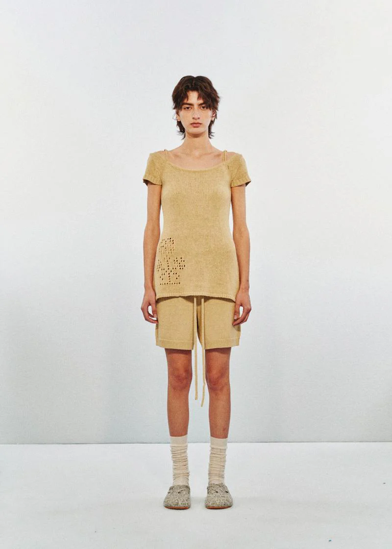 SWAYING 25 Early Autumn Pocket Straight Short Casual Pants SW-SW25PF3B09C2-JH Turmeric SW25PF3B09 - Image 6