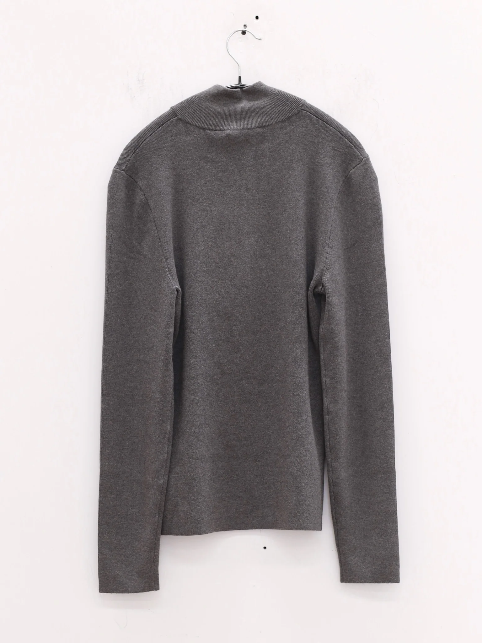 SWAYING 25 Early Autumn Stand Collar Zipper Sports Top Sweater SW-SW25PF1T08C2-HUI Gray - Image 5
