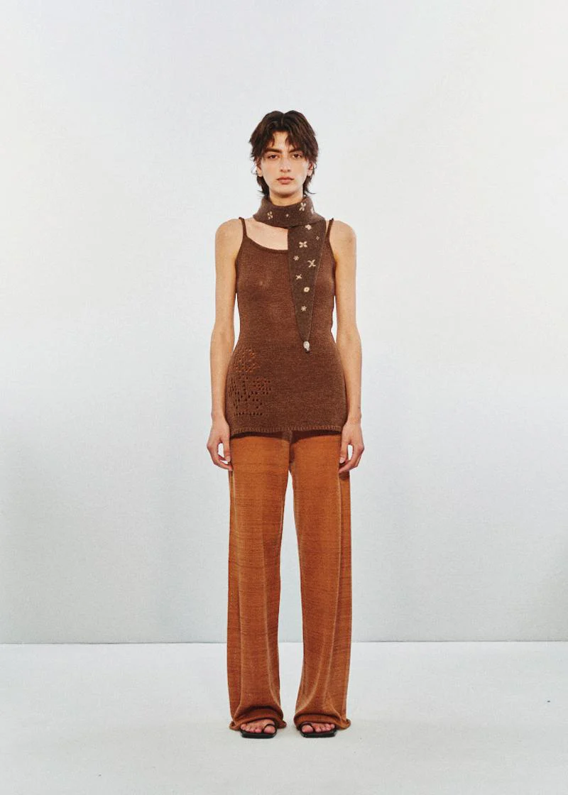 SWAYING 25 Early Fall Long Camisole SW-SW25PF1T09C3-ZONG Brown (SW25PF1T09) - Image 3