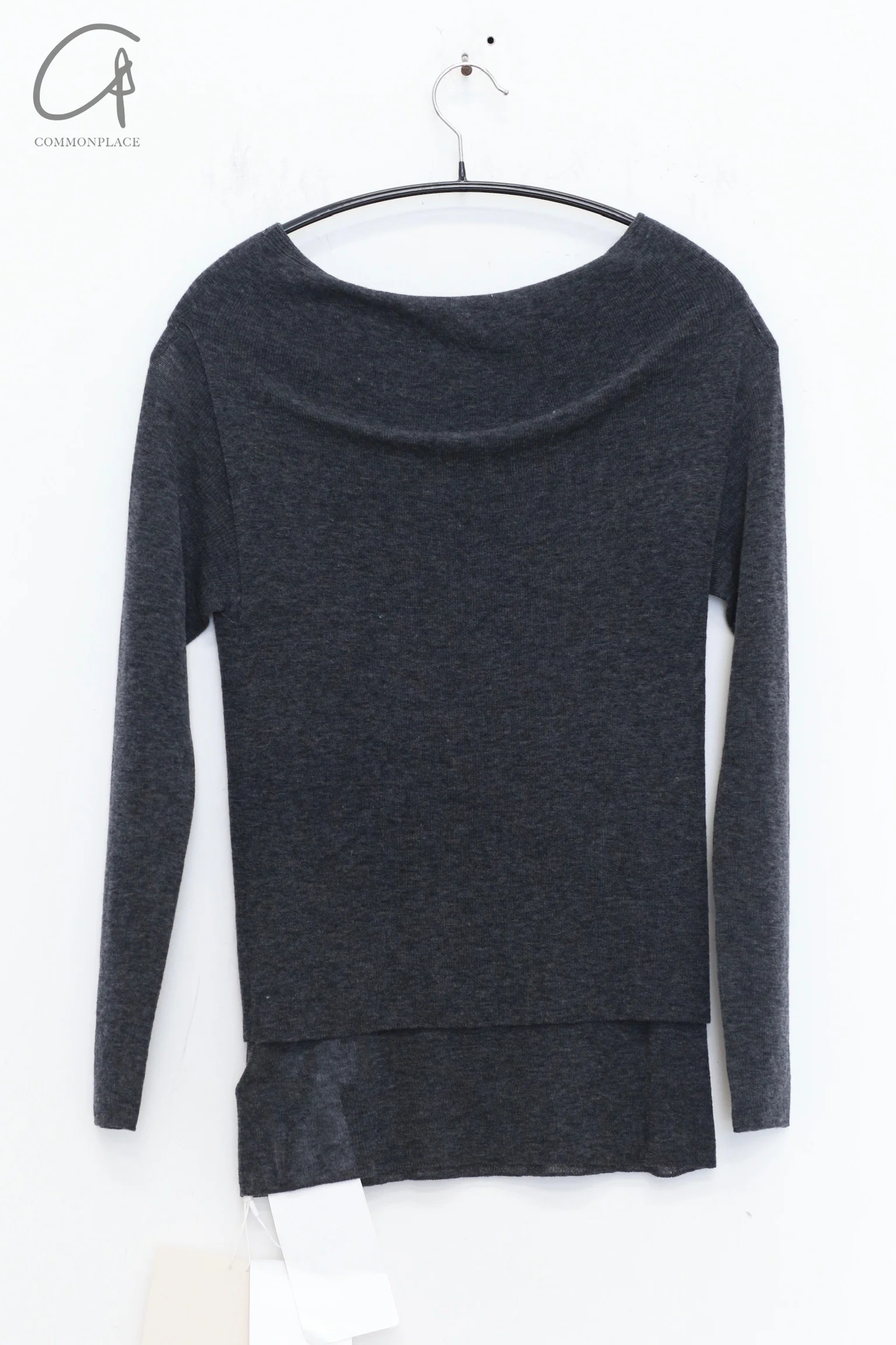 SWAYING 25 Early Spring Water-soluble Wool Fake Two-piece Sweater Series SW-SW25PS1T06-HEIHUI Black and Gray SW-SW25PS1T06 - Image 8