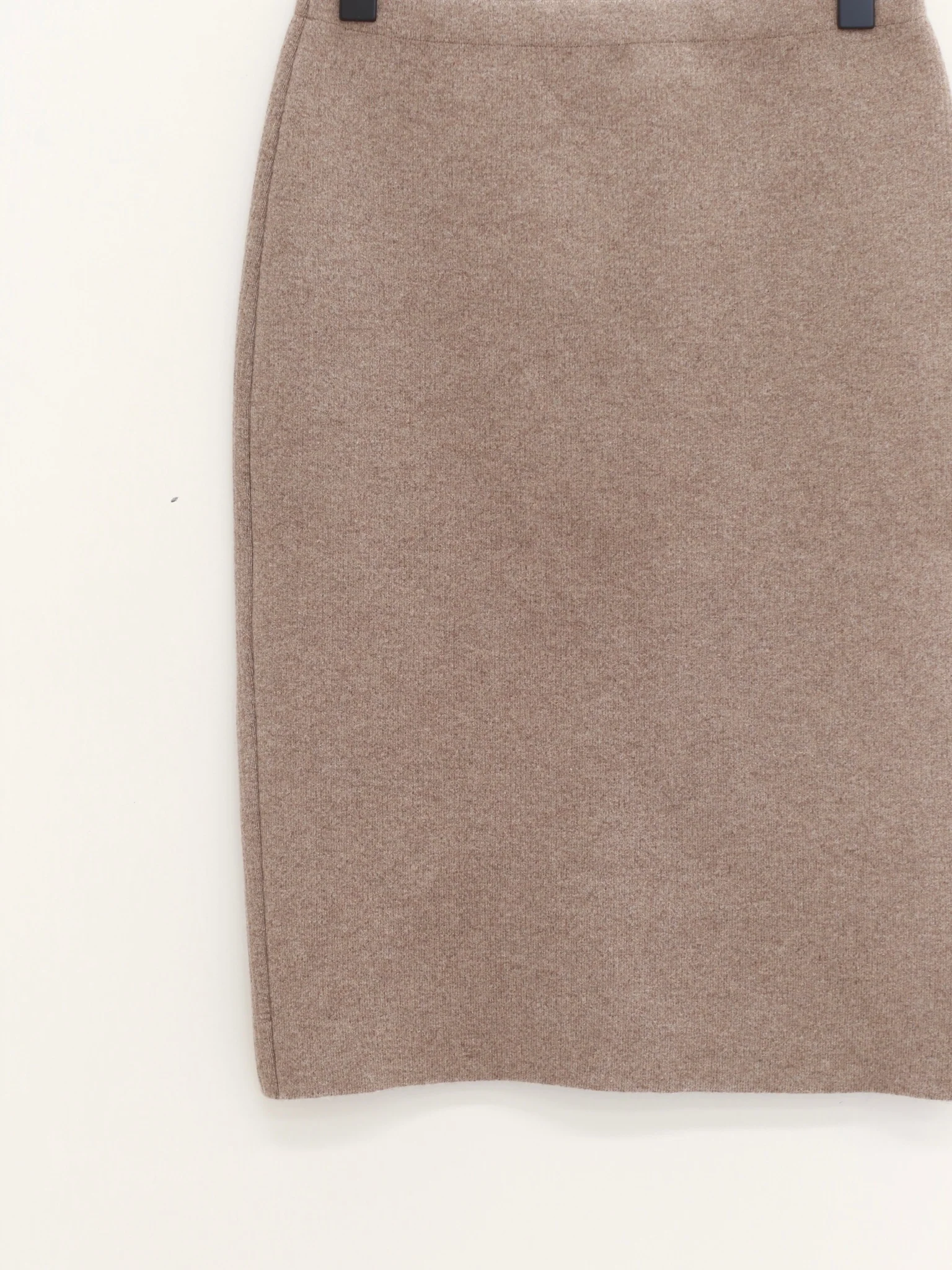 SWAYING 25 Fall/Winter Collection: Folded-hem Wool Skirt SW-SW25AW3B17C1S2-TUO (Camel) - Image 4