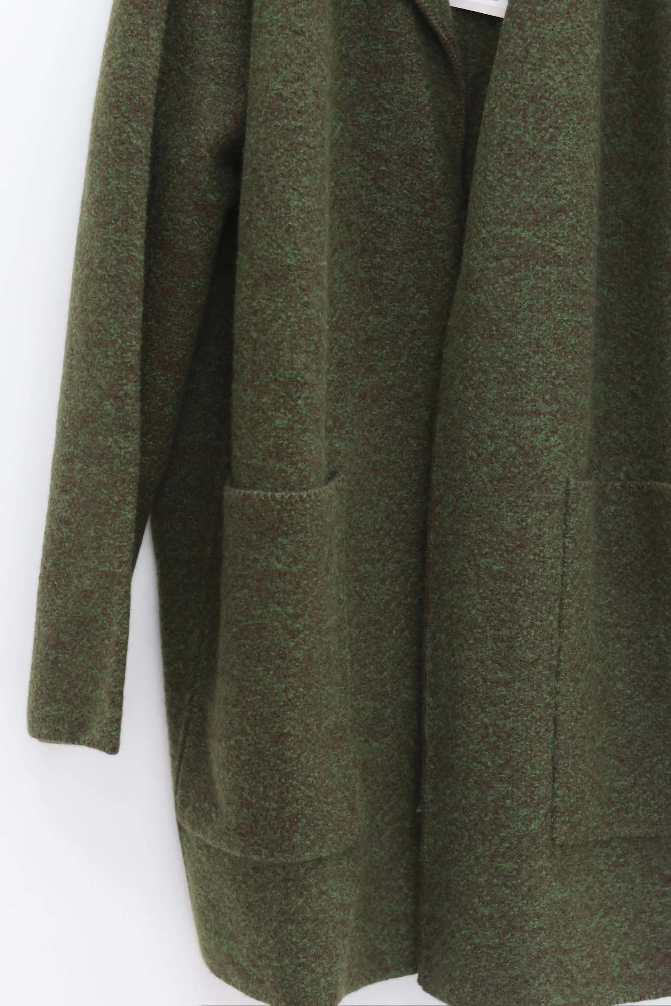 SWAYING 25 Fall/Winter Collection: Men's Cashmere and Wool Blend Windbreaker Jacket SW-SW25AW1T35C2S2-LV (Green) - Image 2