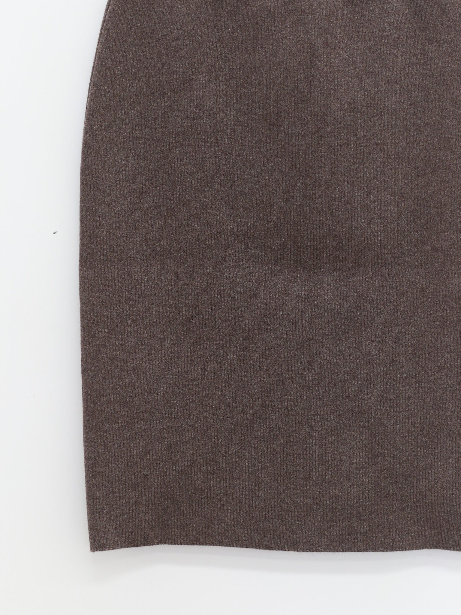 SWAYING 25 Fall/Winter Faux-Wrap Wool Skirt SW-SW25AW3B17C2S4-ZONG (Brown) - Image 4