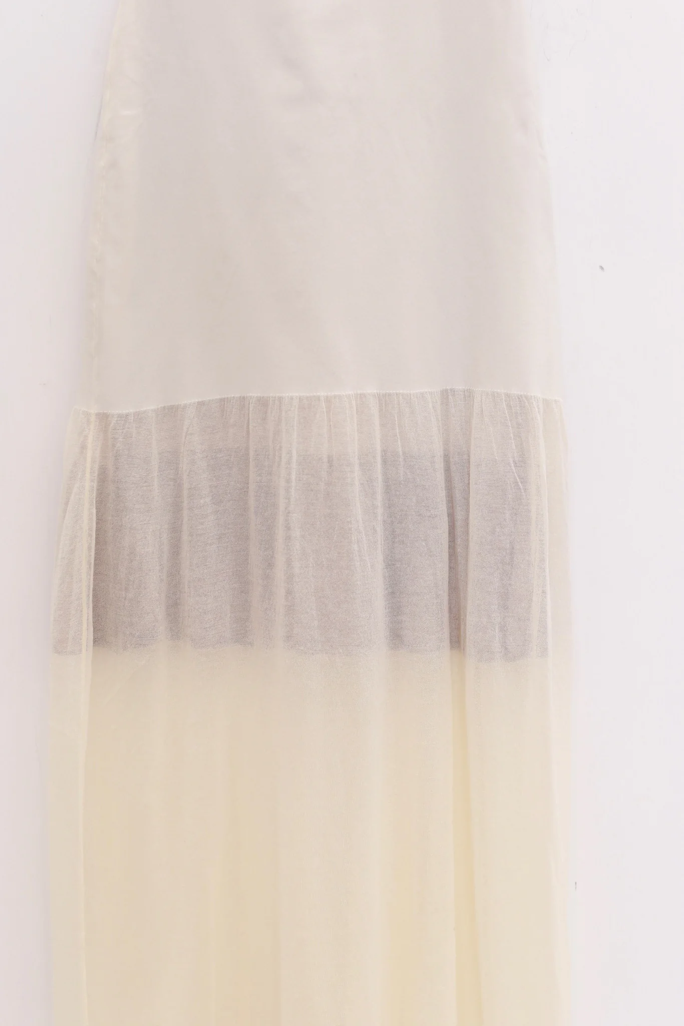 SWAYING 25 Spring and Summer Two-piece Suspender Fishtail Long Skirt SW-SW25SS2L02C1-BAI White - Image 2