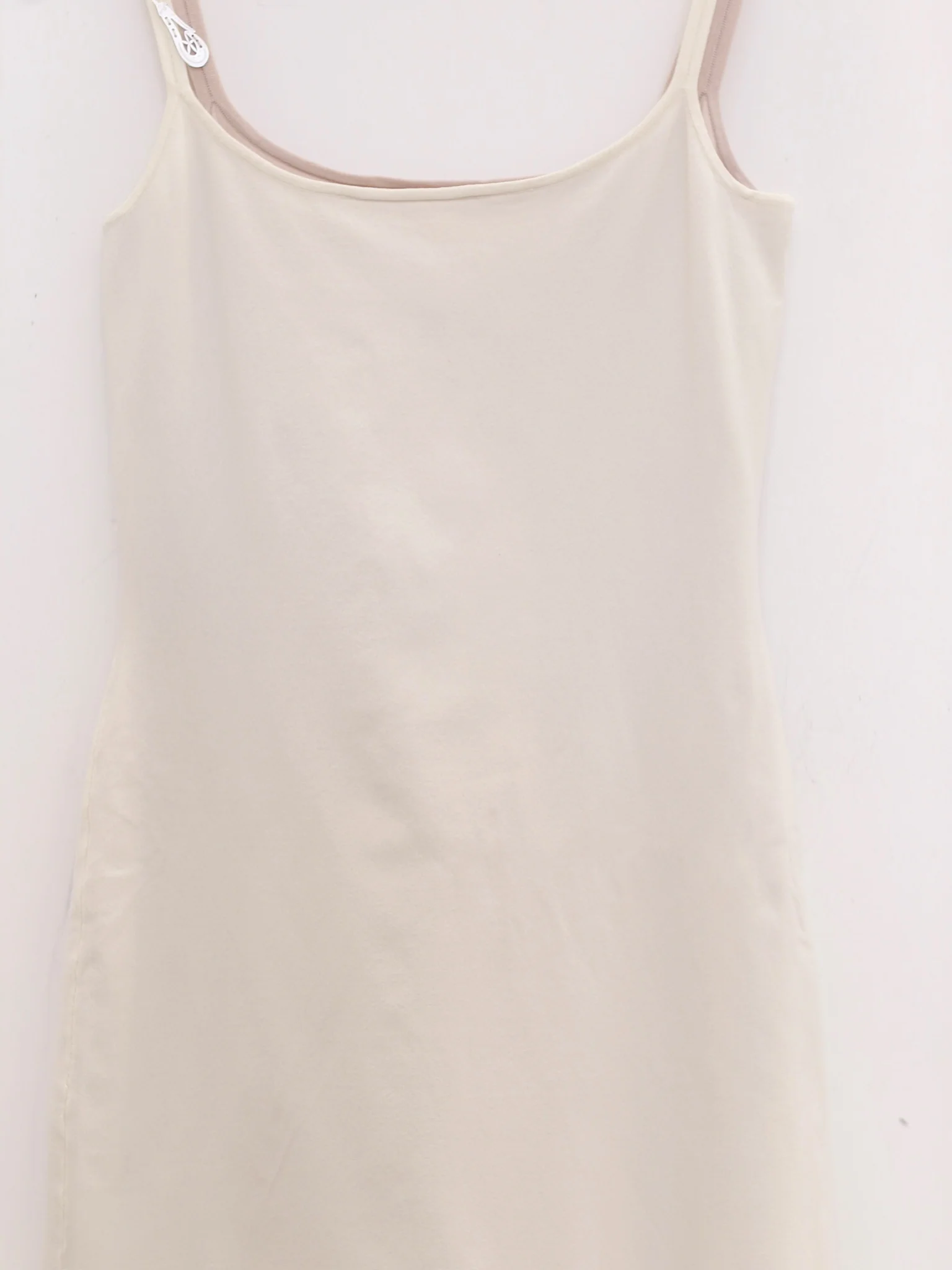 SWAYING 25 Spring and Summer Two-piece Suspender Fishtail Long Skirt SW-SW25SS2L02C1-BAI White - Image 3