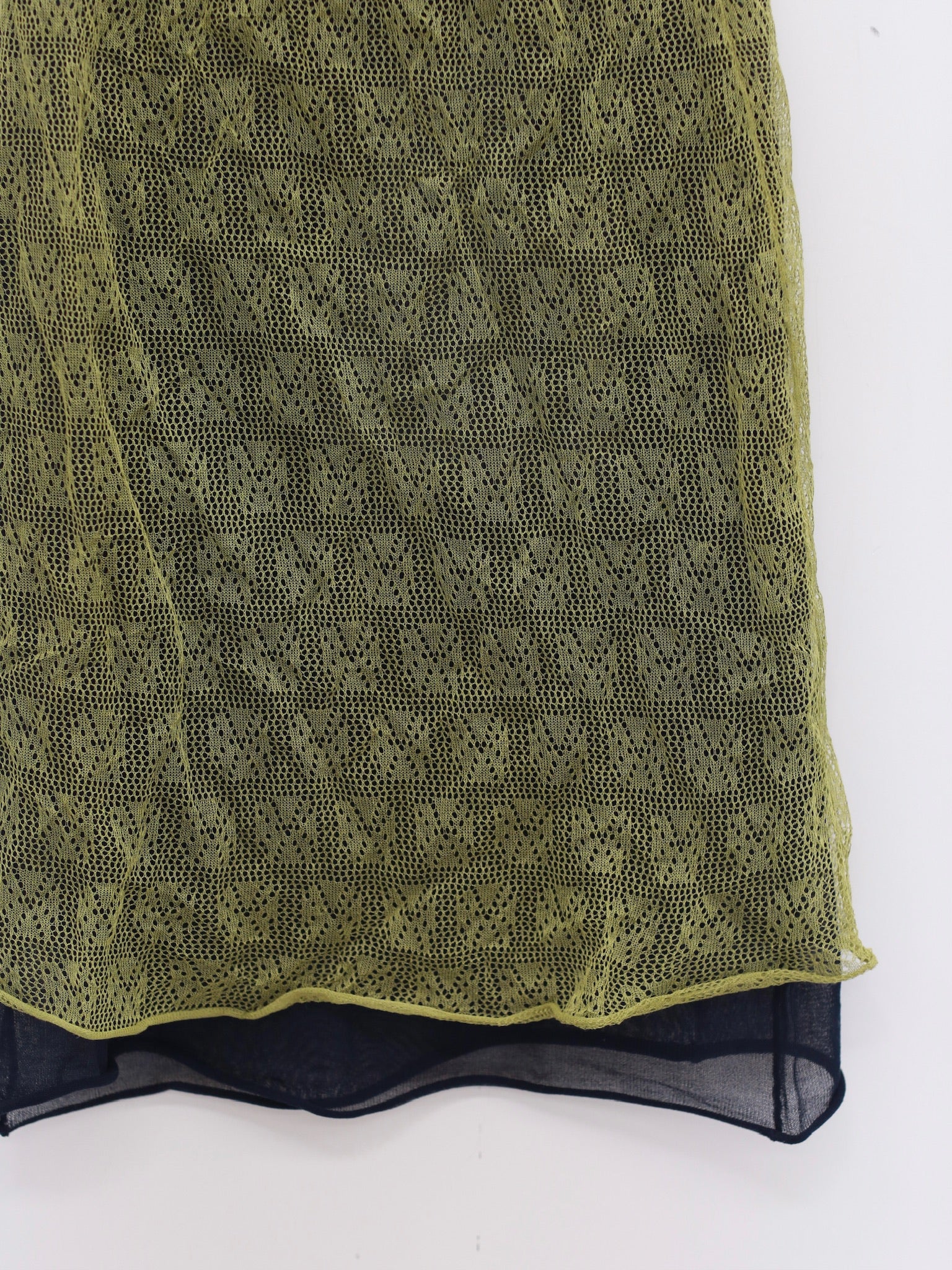 SWAYING 25 Spring/Summer Metal Pleated Skirt SW-SW25SS3B01C1-LV Green - Image 3